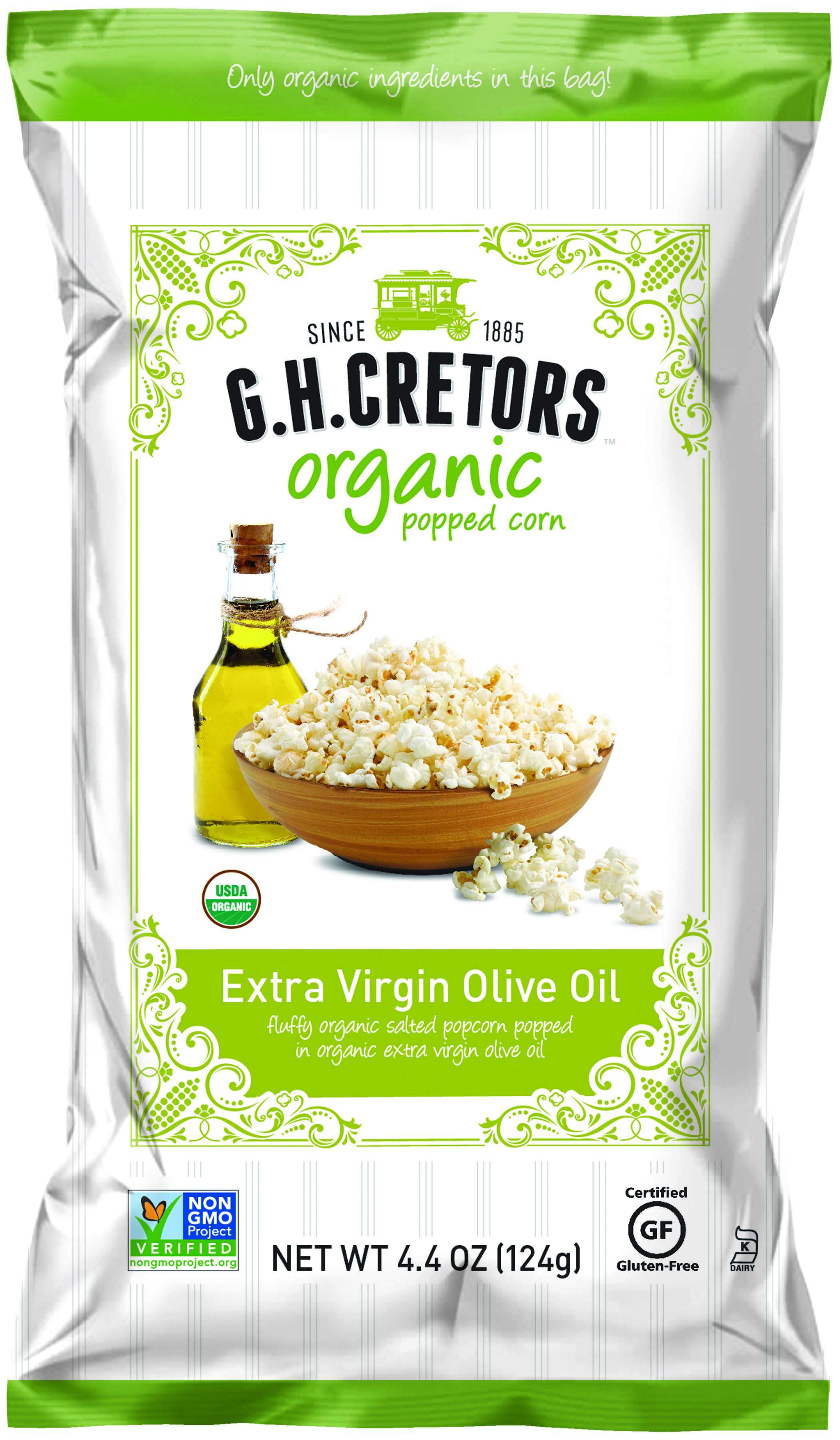 Cretors Hancrafted Small-Batch Popcorn G.H. Cretors Organic Extra Virgin Olive Oil 4.4 Ounce 