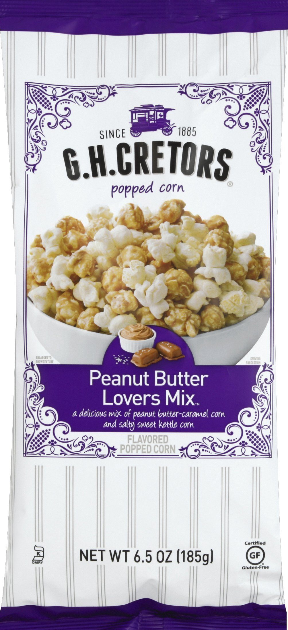 Cretors Hancrafted Small-Batch Popcorn G.H. Cretors Peanut Butter Kettle Mix 6.5 Ounce 