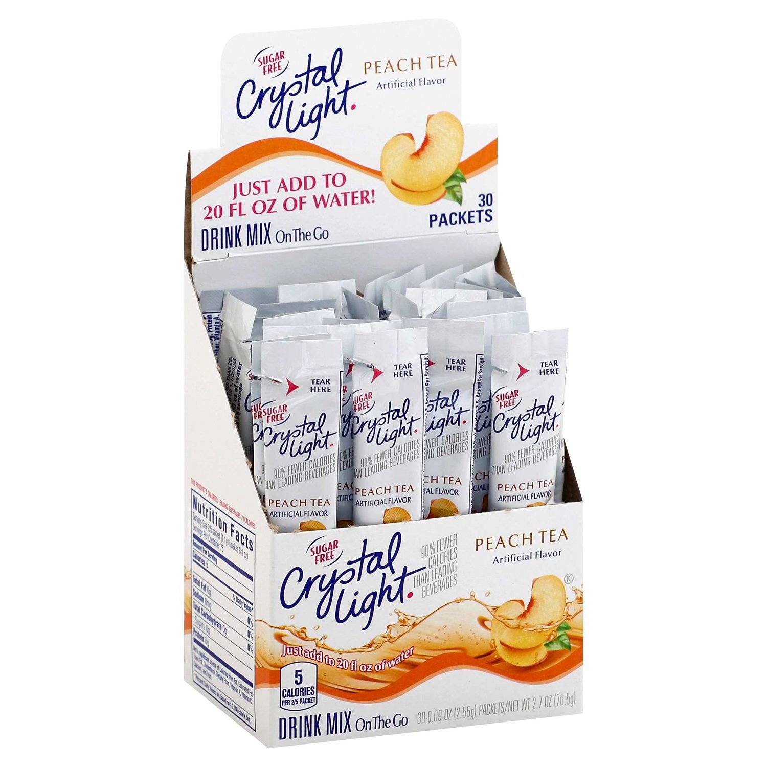 Crystal Light Drink Mixes Crystal Light Peach 30 Count 
