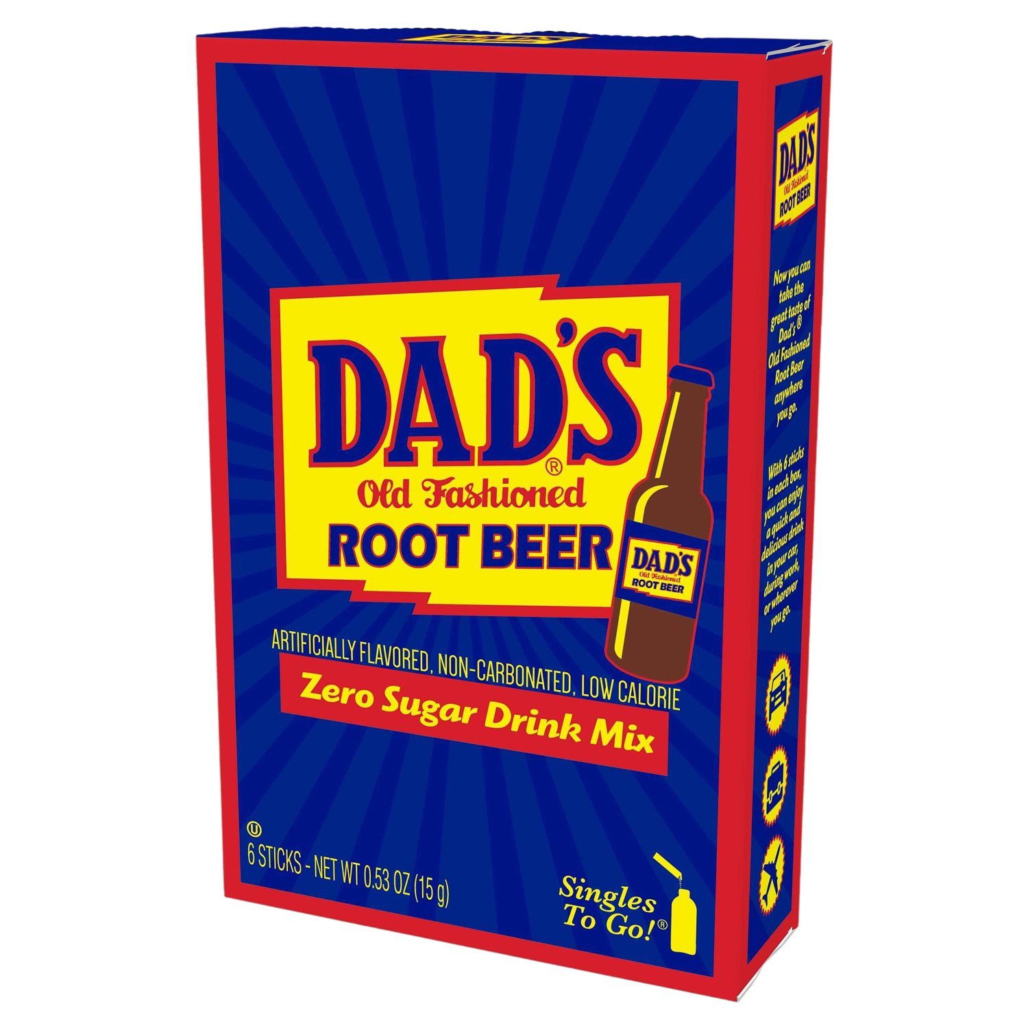 Dad's Old Fashion Drink Mixes Dad's Old Fashion Root Beer 6 Sticks 