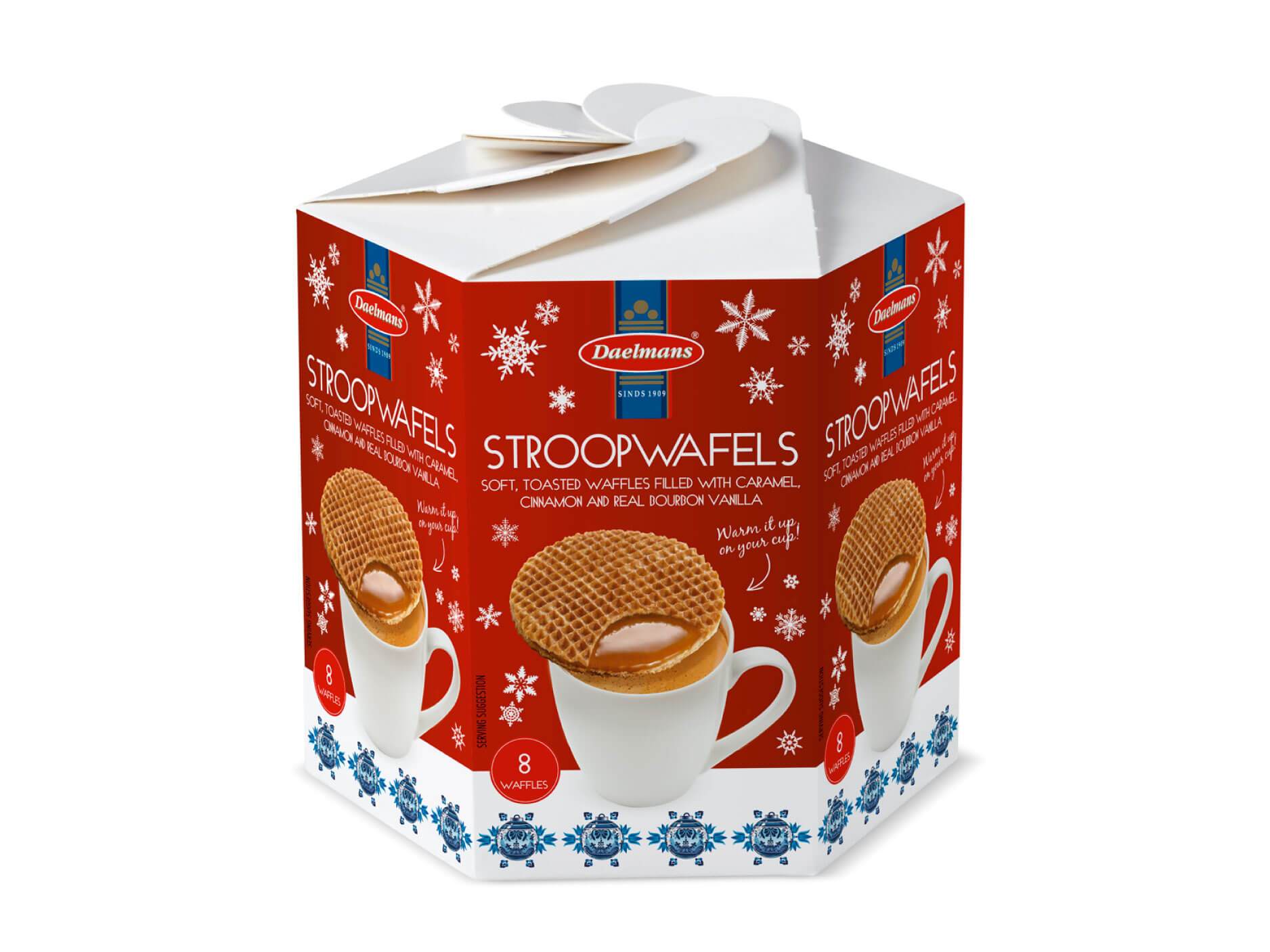 Daelmans Stroopwafels Daelmans Holiday 8 Count Hexa Box 