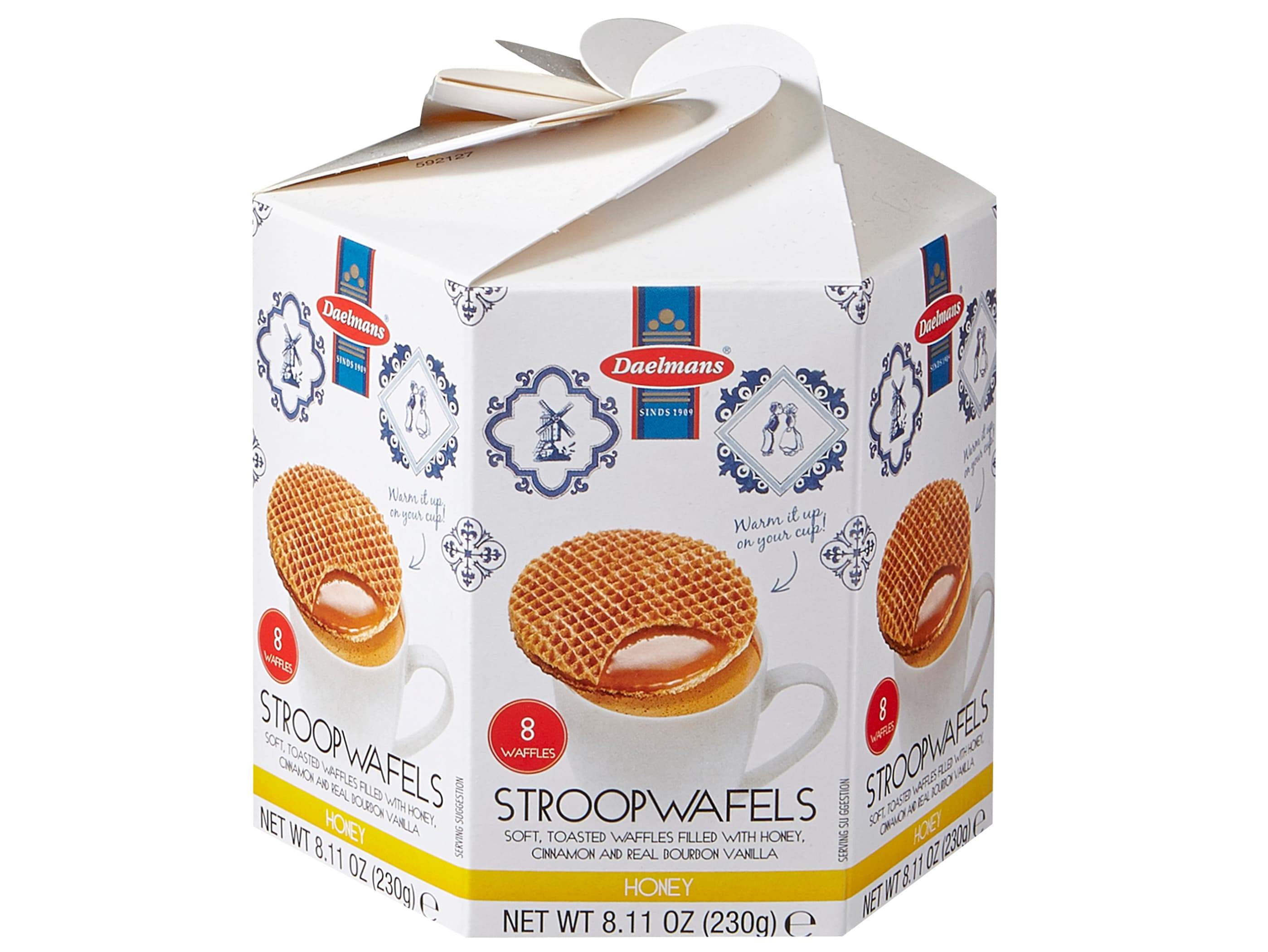 Daelmans Stroopwafels Daelmans Honey 8 Count Hexa Box 