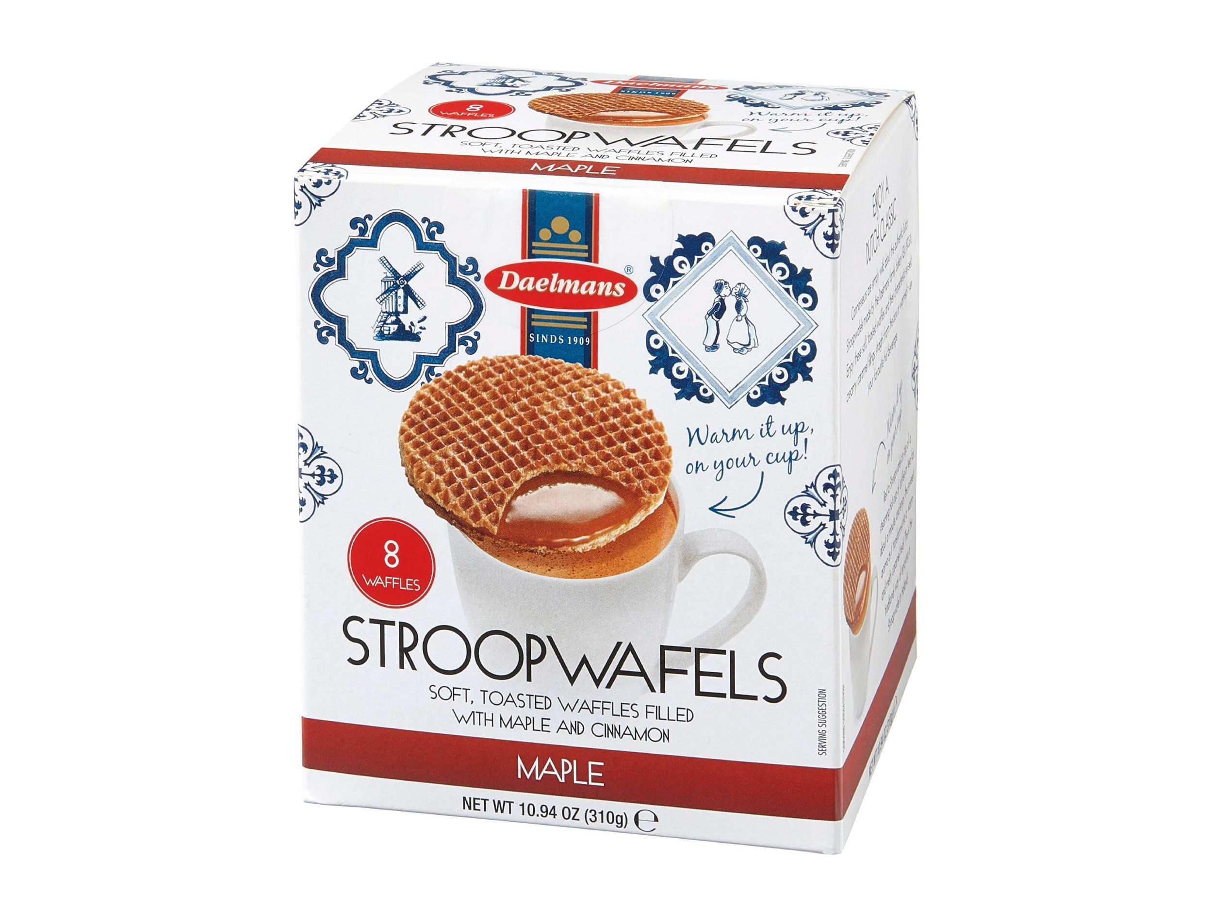 Daelmans Stroopwafels Daelmans Jumbo Maple 8 Count Cube Box 