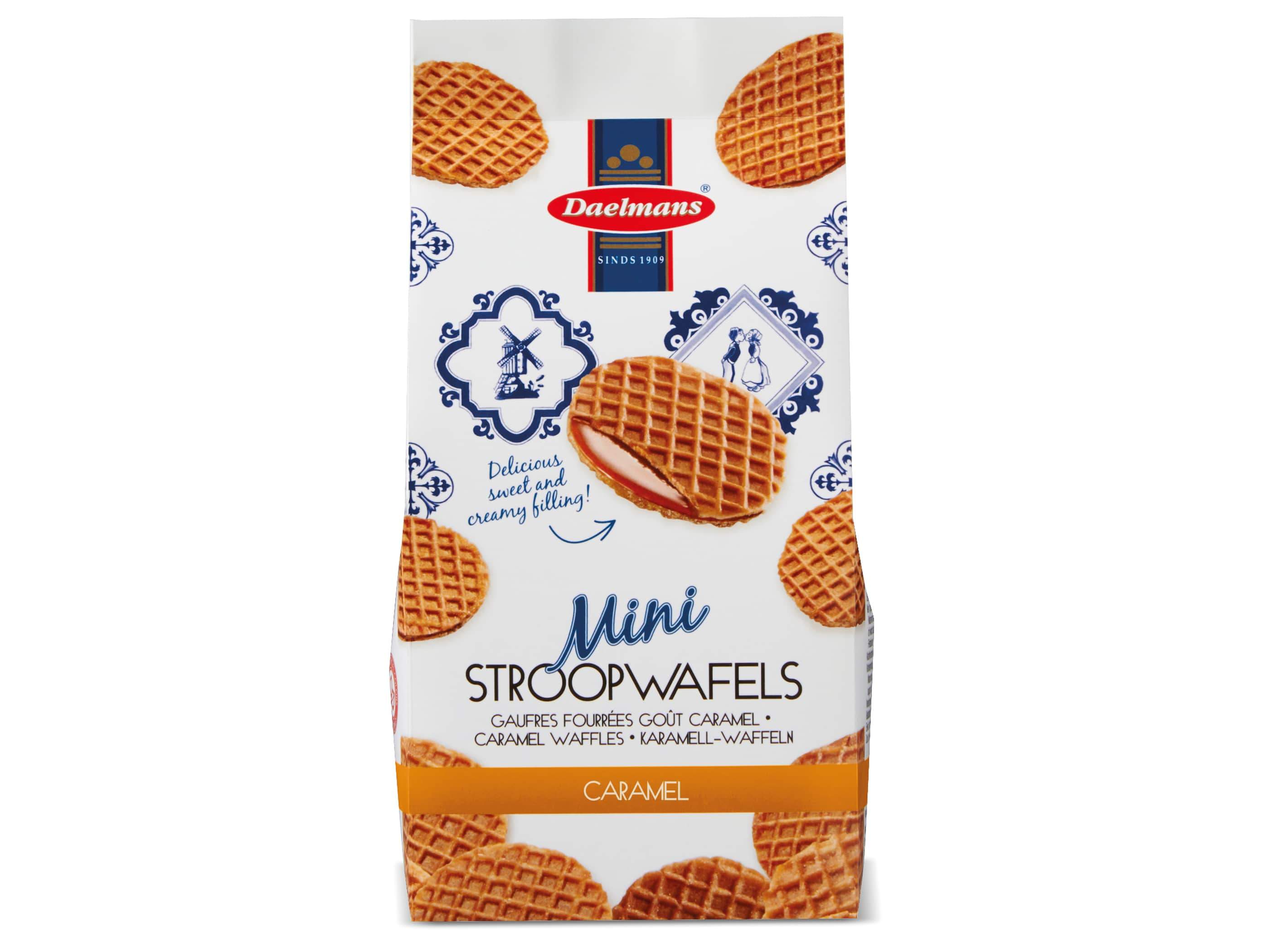 Daelmans Stroopwafels Daelmans Minis Caramel 7.04 Ounce Cello Bag 