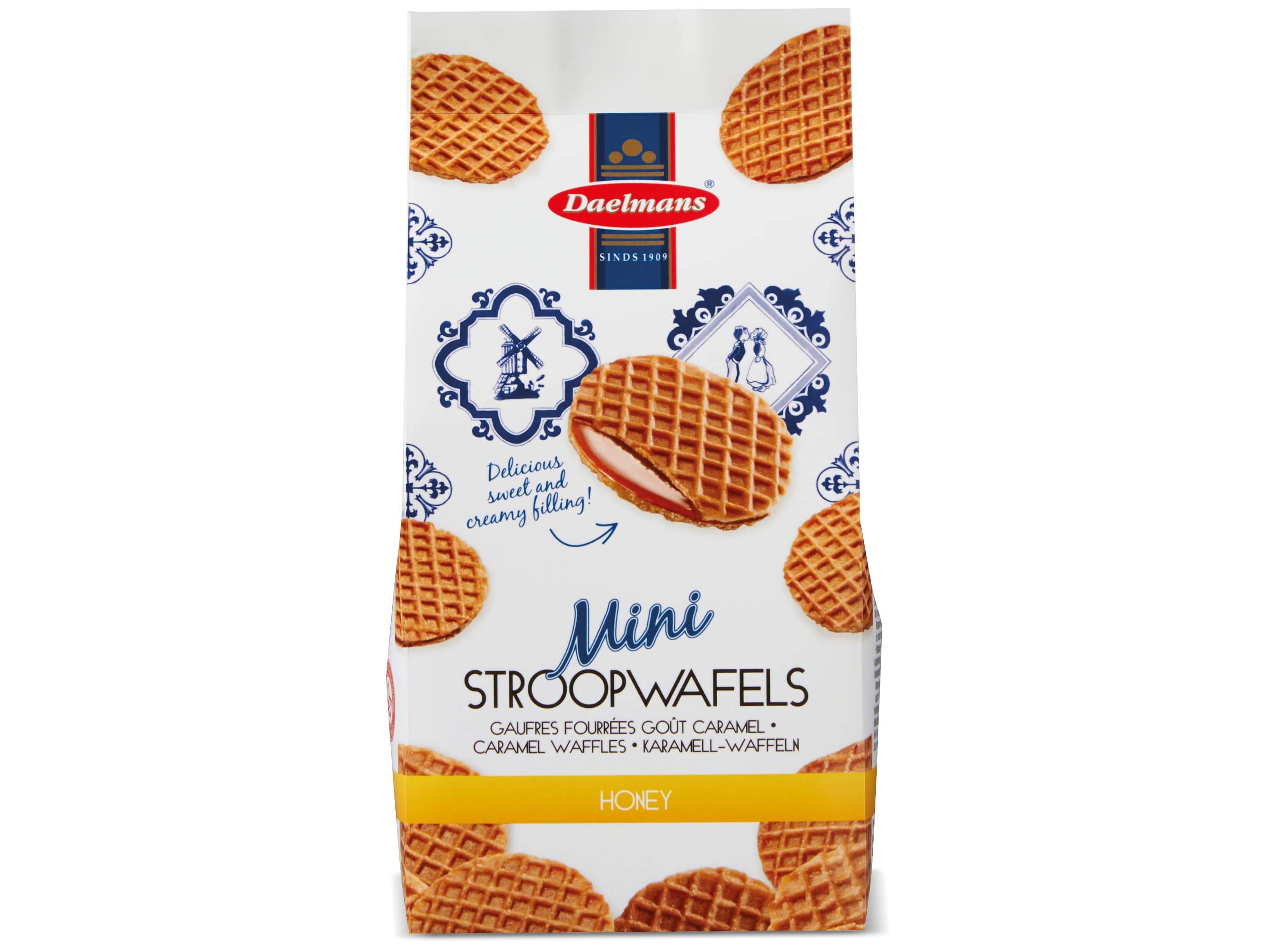 Daelmans Stroopwafels Daelmans Minis Honey 7.04 Ounce Cello Bag 