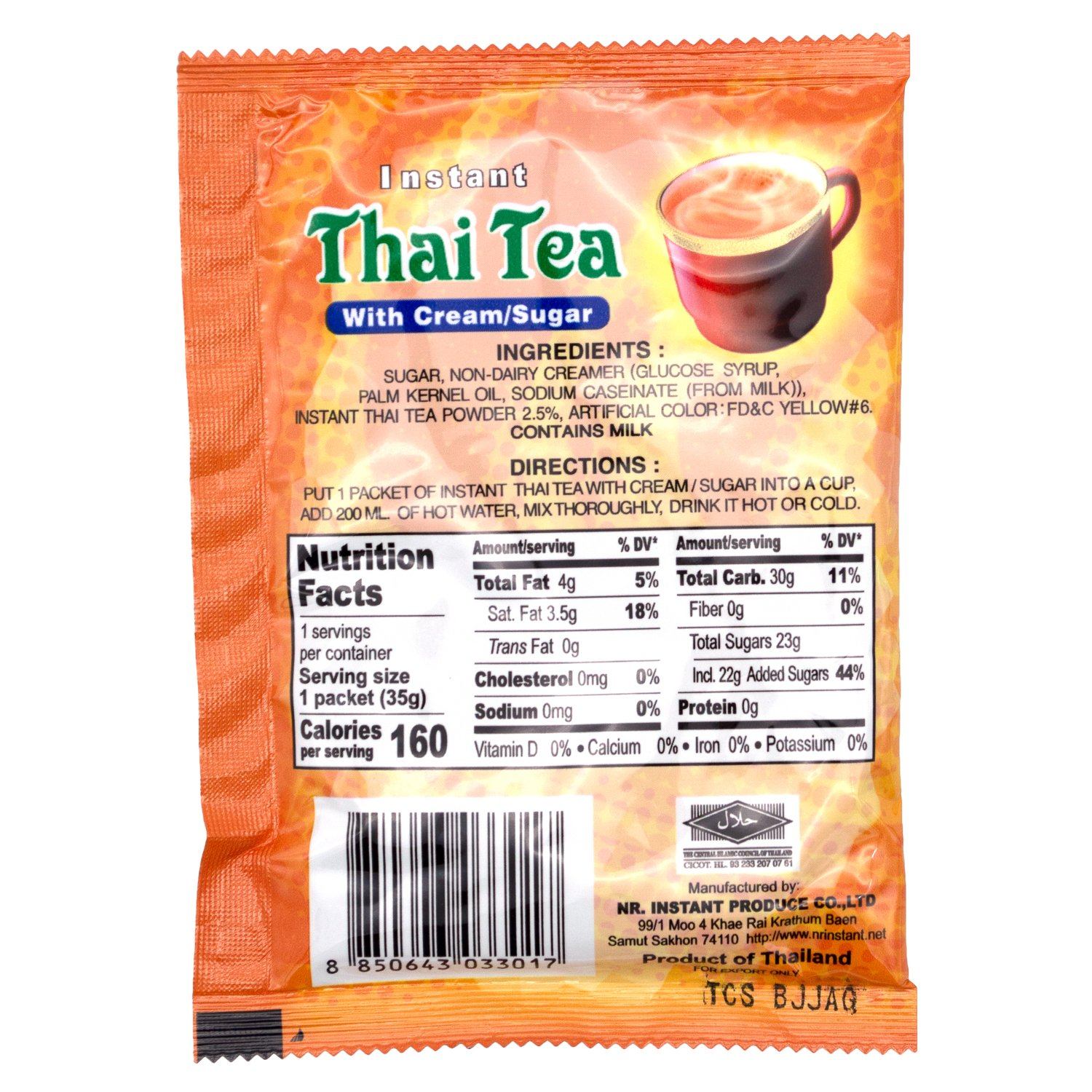 DeDe Instant Thai Tea With Cream/Sugar DeDe 