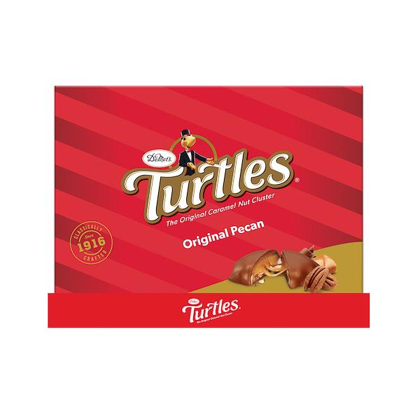 Demet's Turtles - The Original Caramel Nut Cluster Meltable Demet's Original Pecan 6.4 Ounce Gift Box 