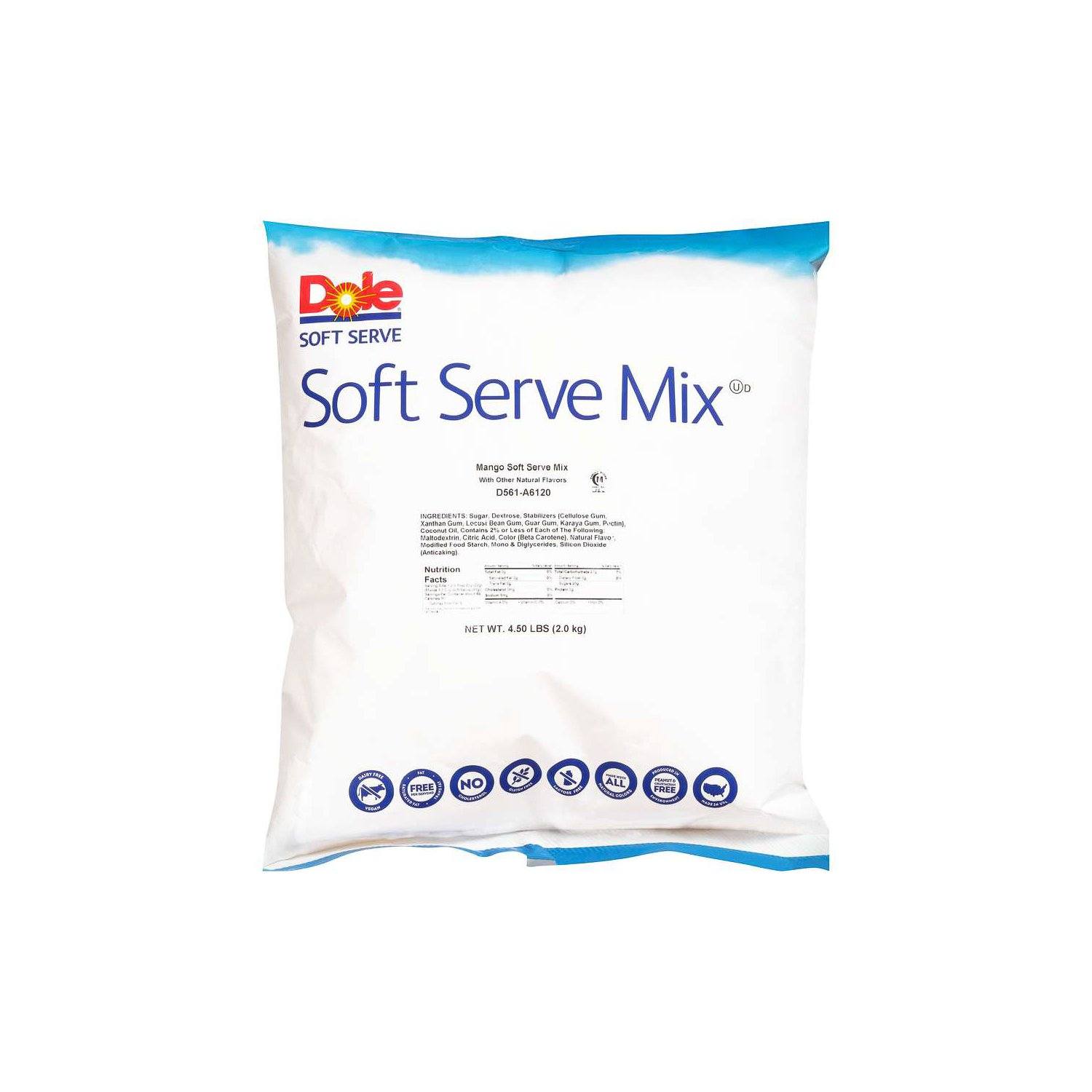 Dole Soft Serve Mix Dole Mango 4.5 Pound 