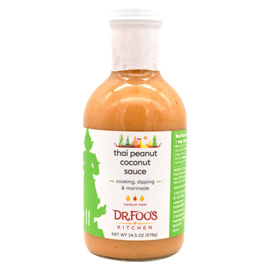 Dr Foo's Kitchen Thai Peanut Cococut Sauce Dr Foo's Kitchen Medium 34.5 Ounce 