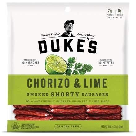 Duke's Smoked Shorty Sausages Duke's Chorizo & Lime 16 Ounce 
