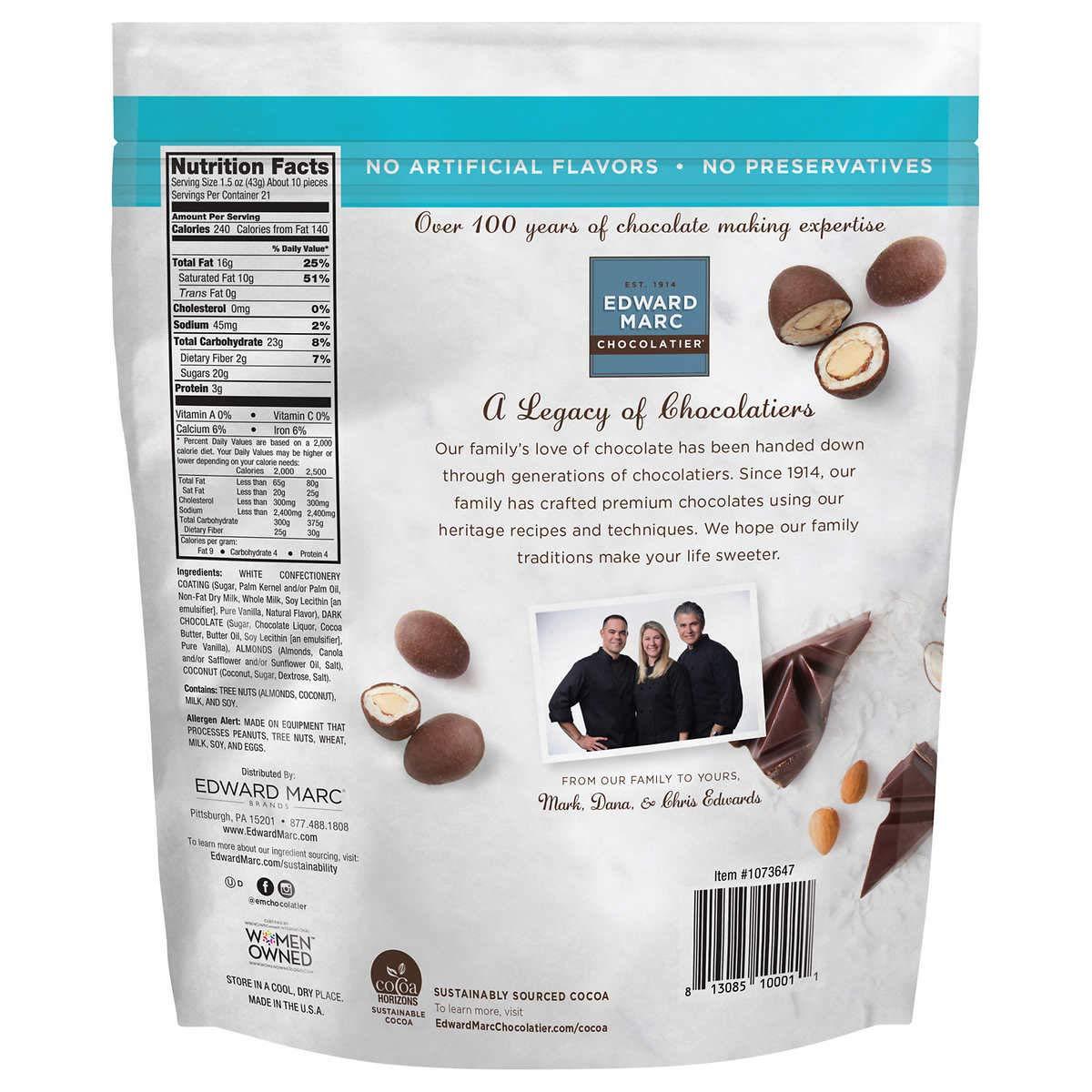 Edward Marc Chocolatier Almonds Edward Marc Chocolatier 