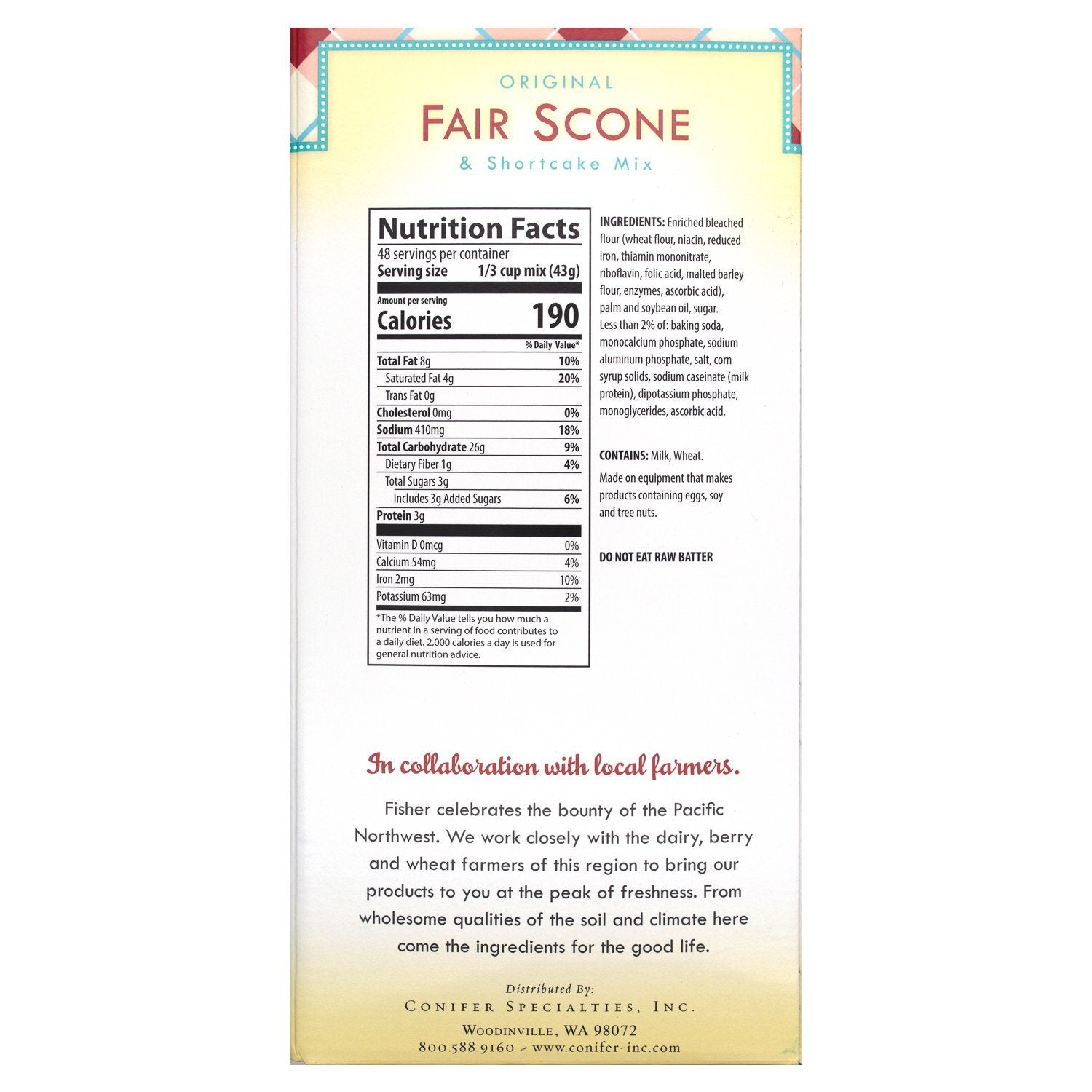 Fisher Original Fair Scone & Shortcake Mix Fisher 