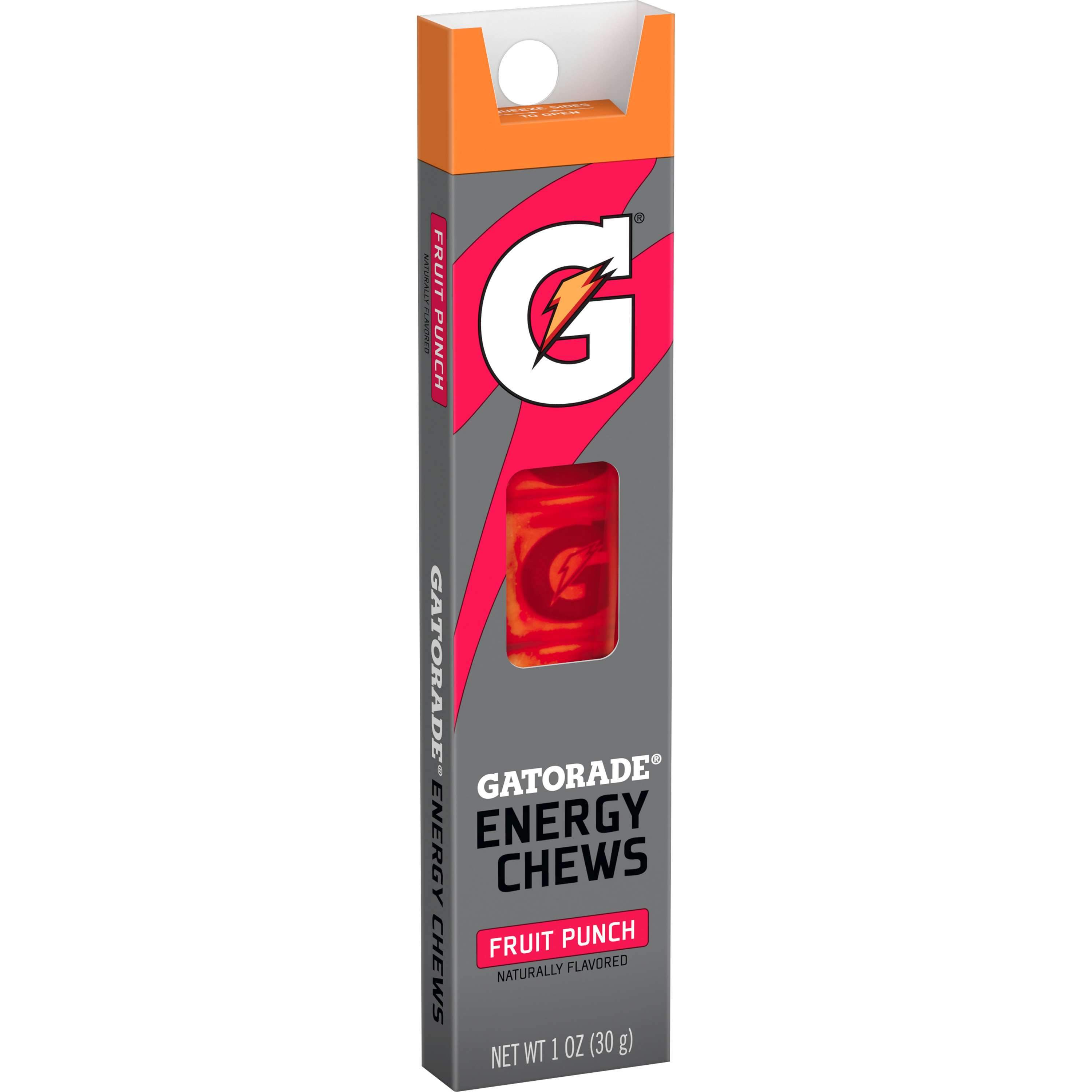 Gatorade Prime Energy Chews Gatorade Fruit Punch 1 Ounce 