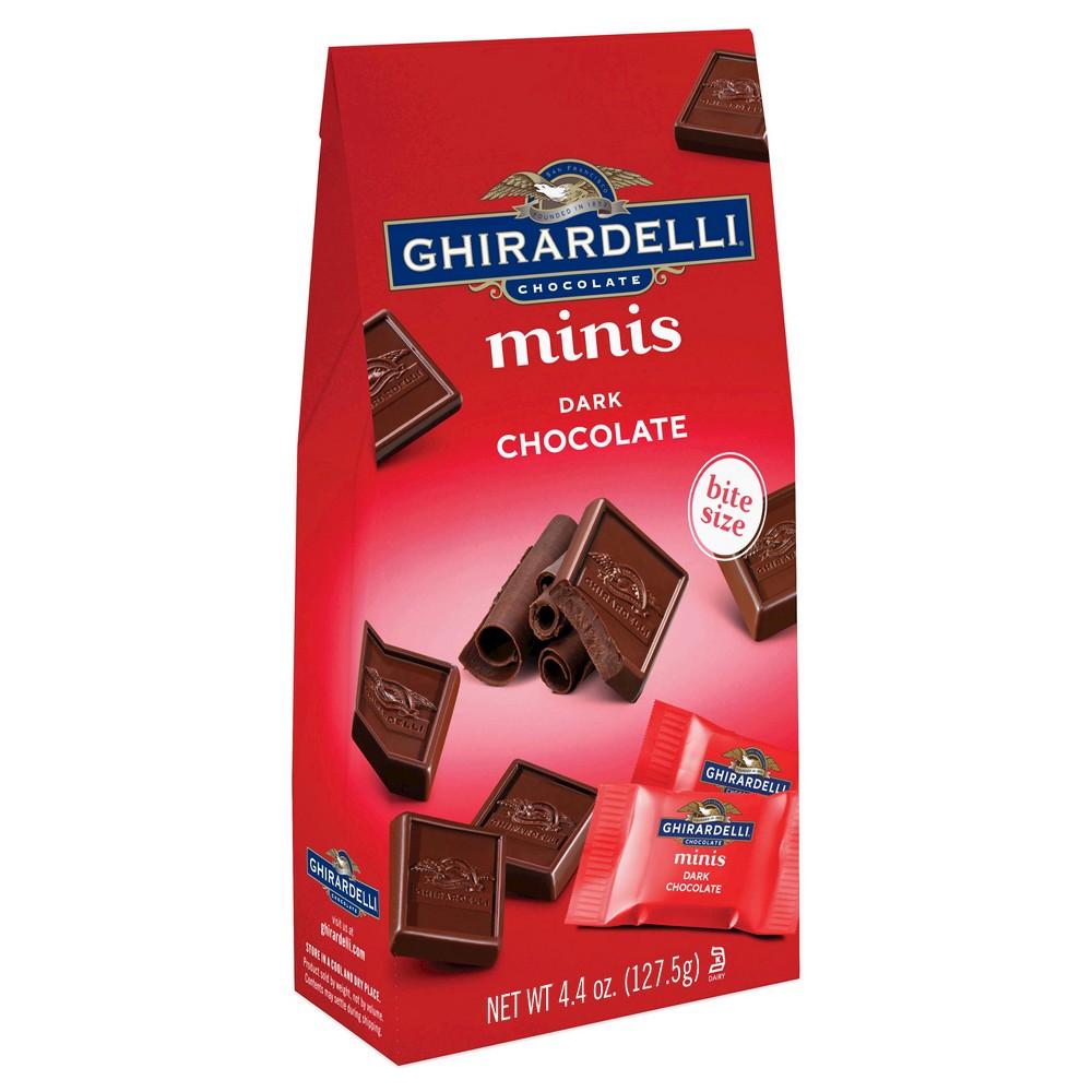 Ghirardelli Bite Size Minis Chocolate Meltable Ghirardelli Dark Chocolate 4.4 Ounce 