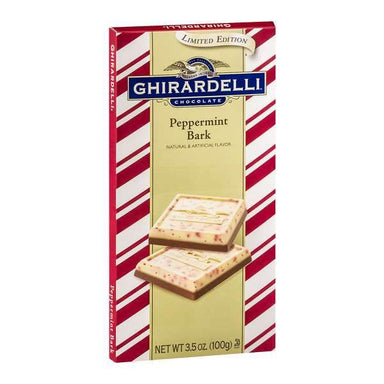 Ghirardelli Chocolate Bars Meltable Ghirardelli Peppermint Bark 3.5 Ounce 