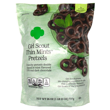 Girl Scout Thin Mint Pretzels Meltable Girl Scout Thin Mints 26 Ounce 