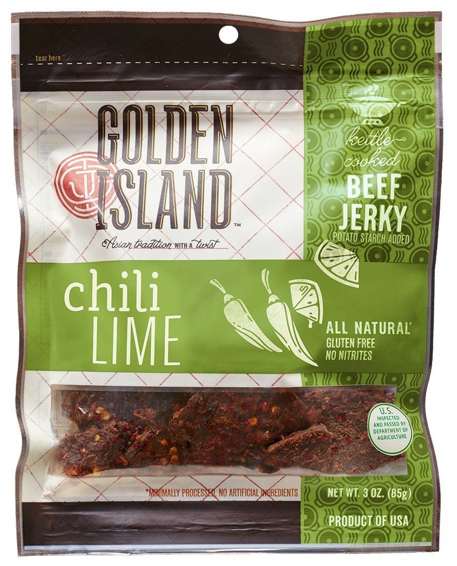 Golden Island Jerky Golden Island Chili Lime Beef 3 Ounce 