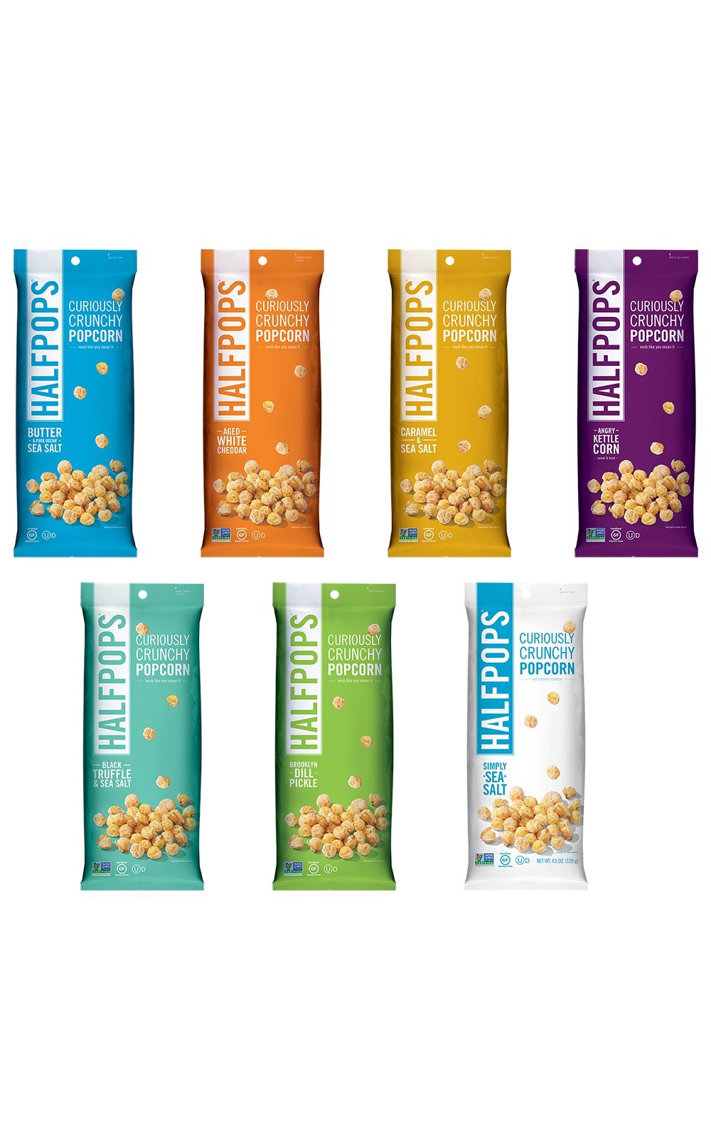 Halfpops - Curiously Crunchy Popcorn Halfpops 