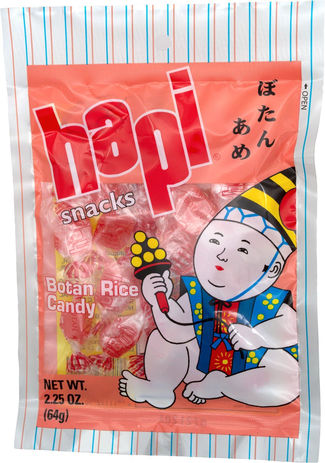 Hapi Botan Rice Candy Hapi 2.25 Ounce 