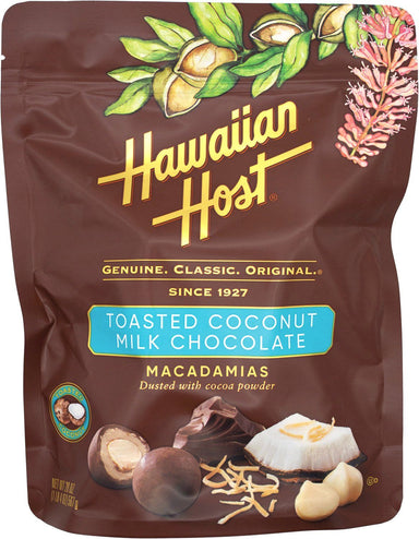Hawaiian Host Toasted Coconut Milk Chocolate Macadamias Hawaiian Host 20 Ounce 