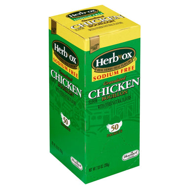 Herb-Ox Sodium Free Granulated Bouillon Herb-Ox Chicken 50 Packets 