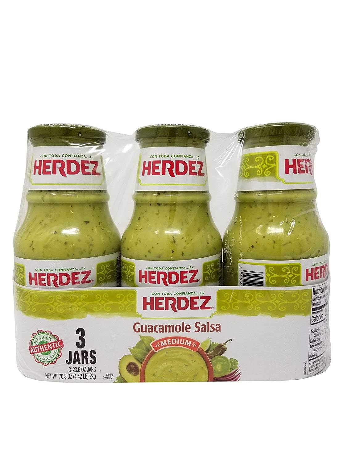 Herdez Salsas Herdez Guacamole Medium 23.6 Oz-3 Count 