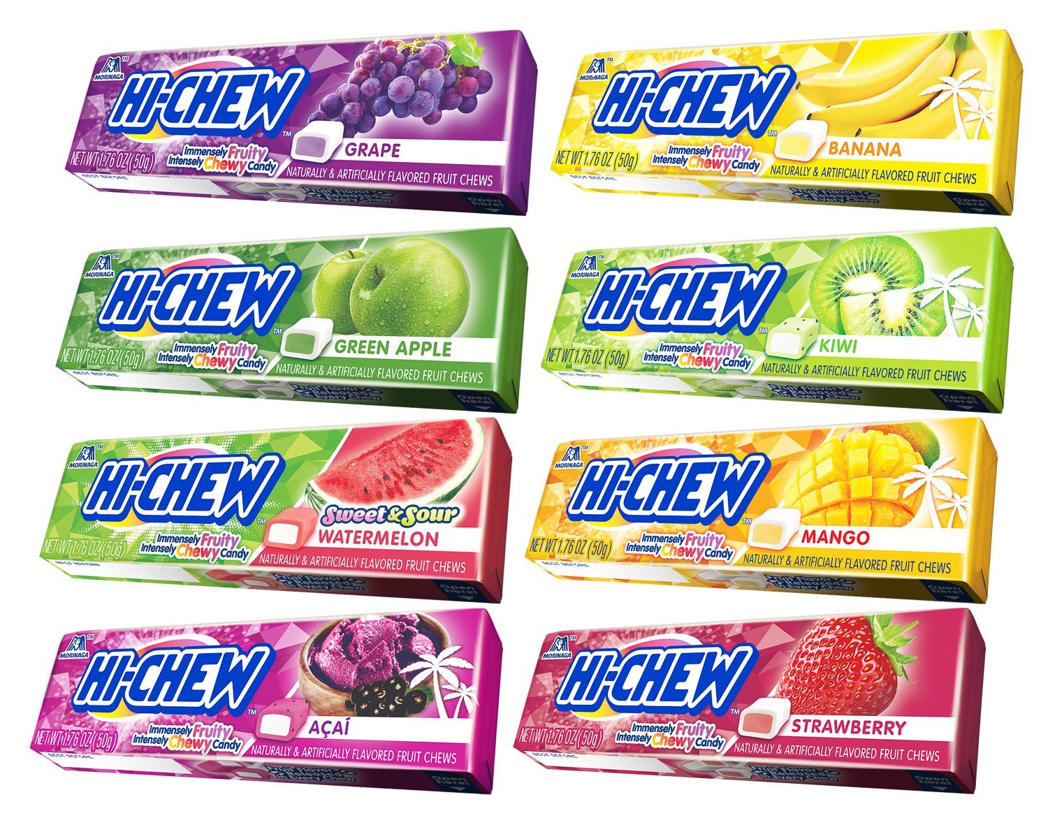 Hi-Chew Sticks Chewy Fruit Candies Snackathon Foods 