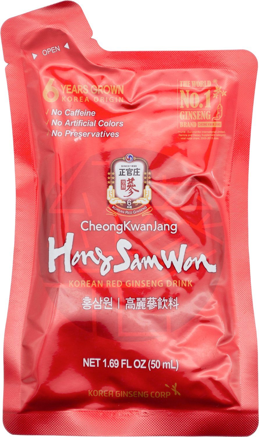 Hong Sam Won Red Ginseng Drink Hong Sam Won 1.69 Fl Oz 