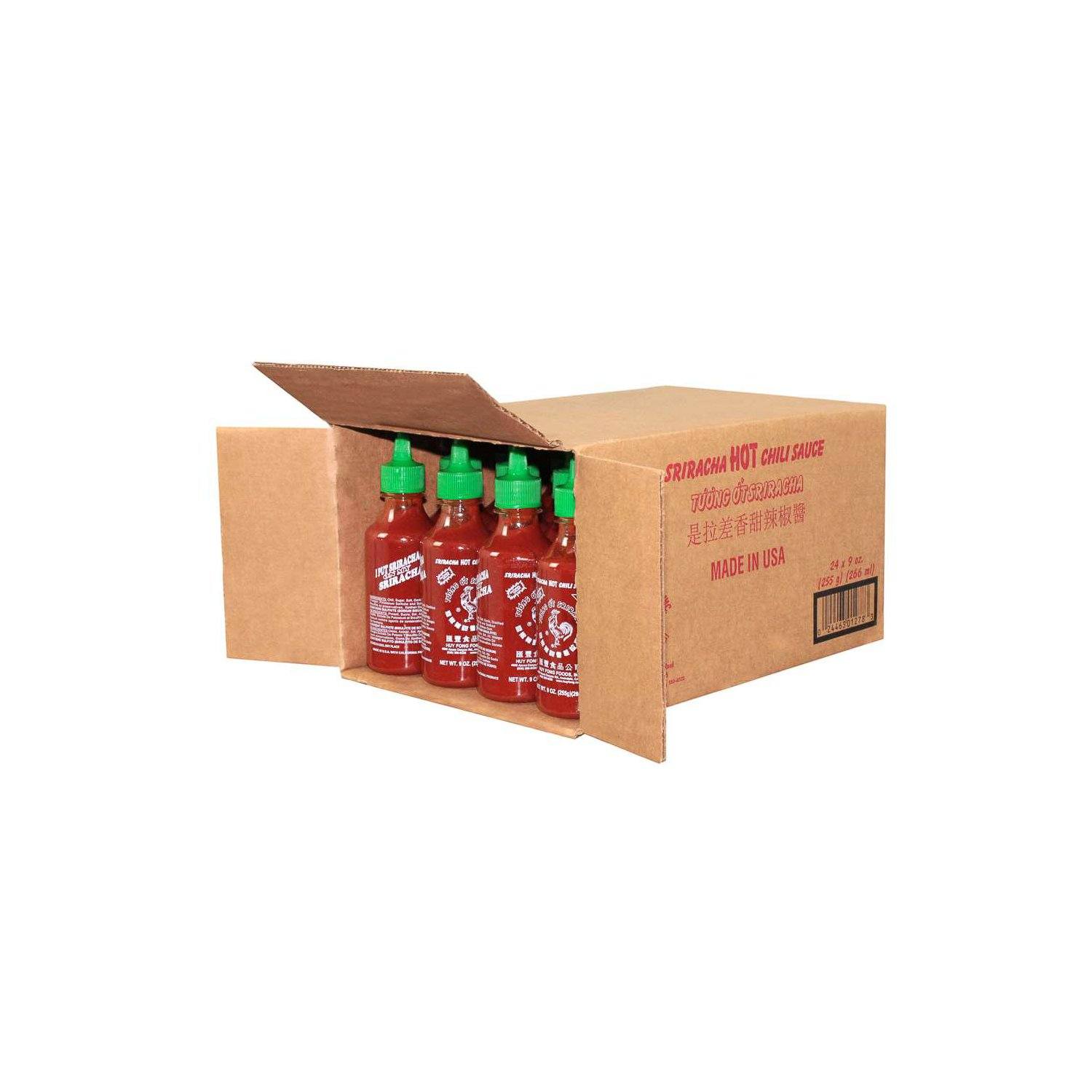 Huy Fong Sriracha Chili Sauce Huy Fong Original 9 Oz-24 Count 