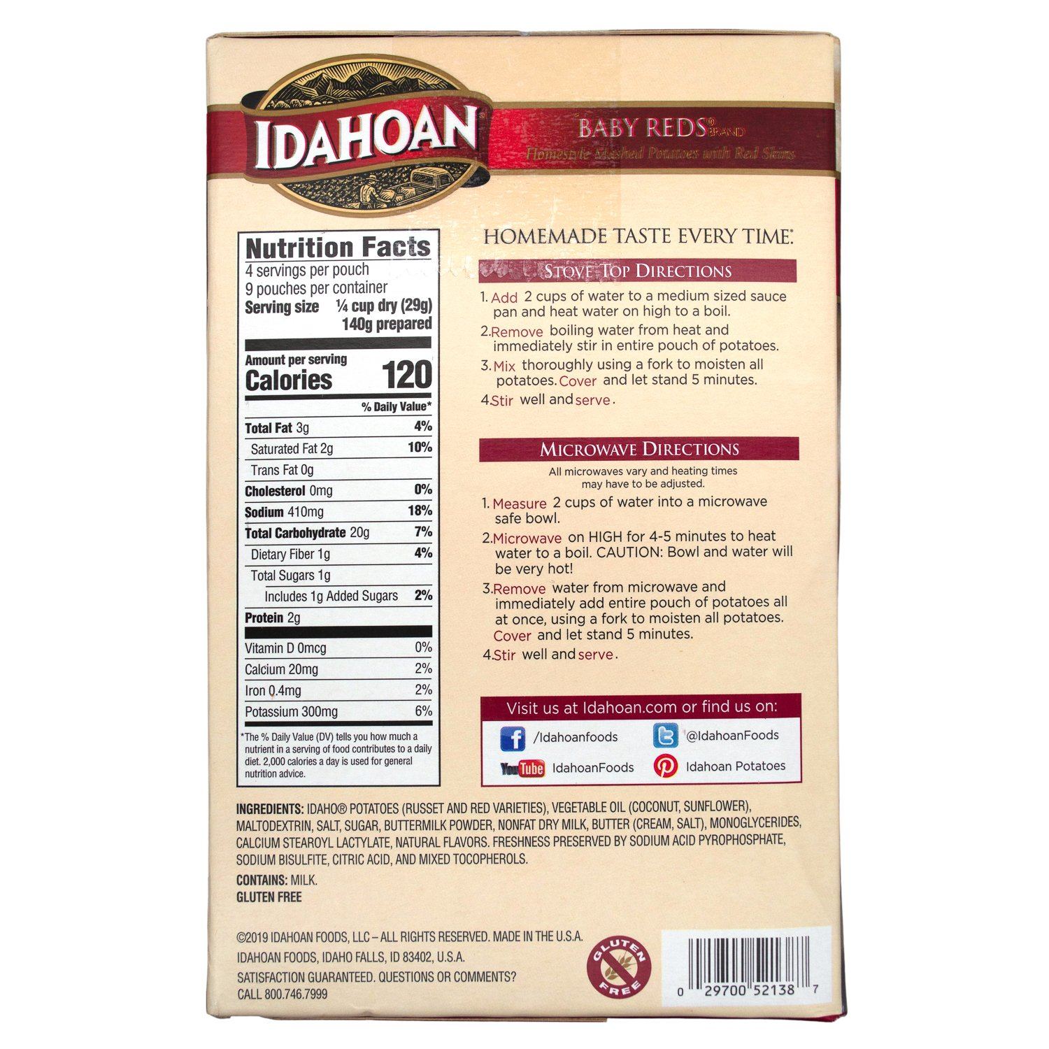 Idahoan Mashed Potatoes Idahoan 