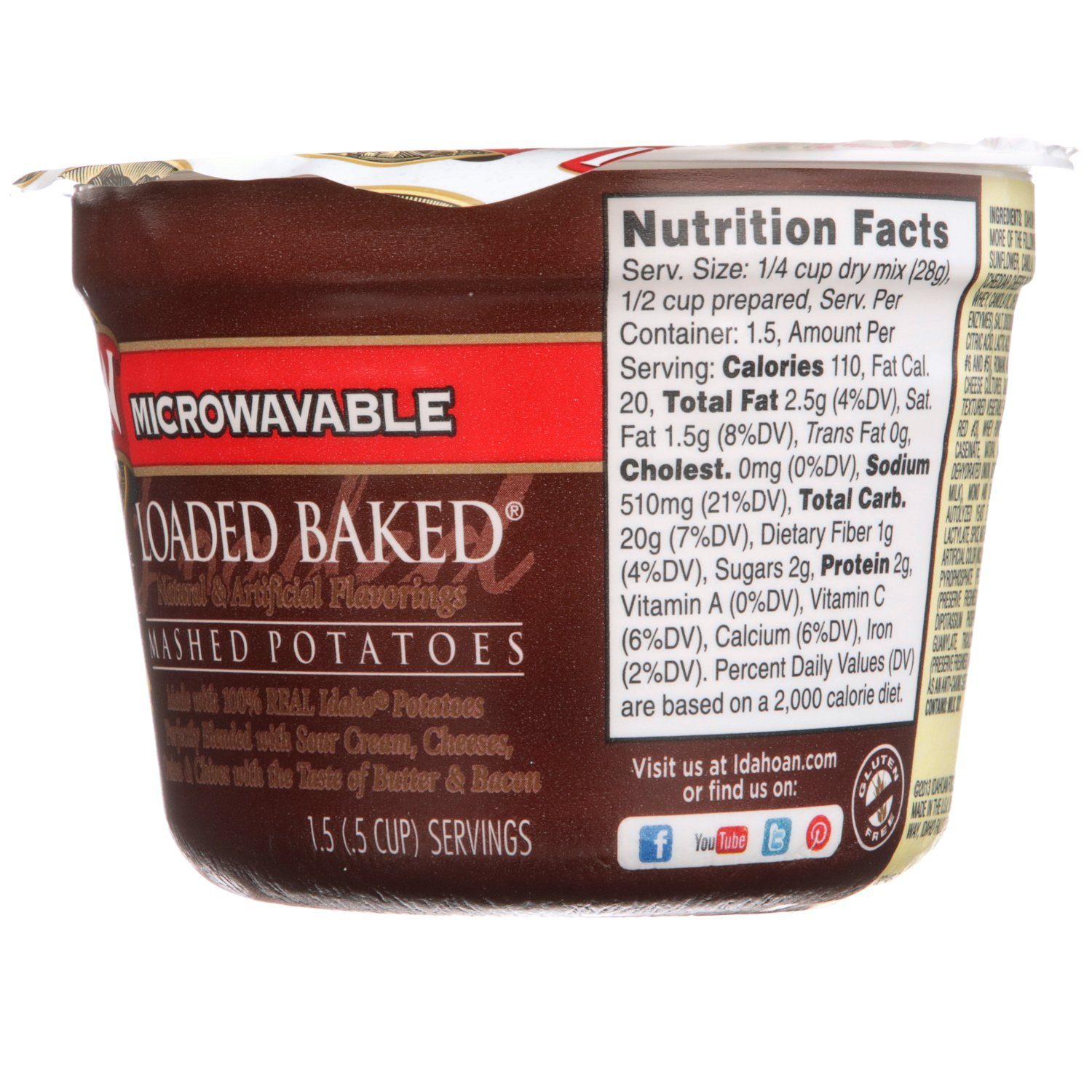 Idahoan Microwavable Mashed Potatos Idahoan 
