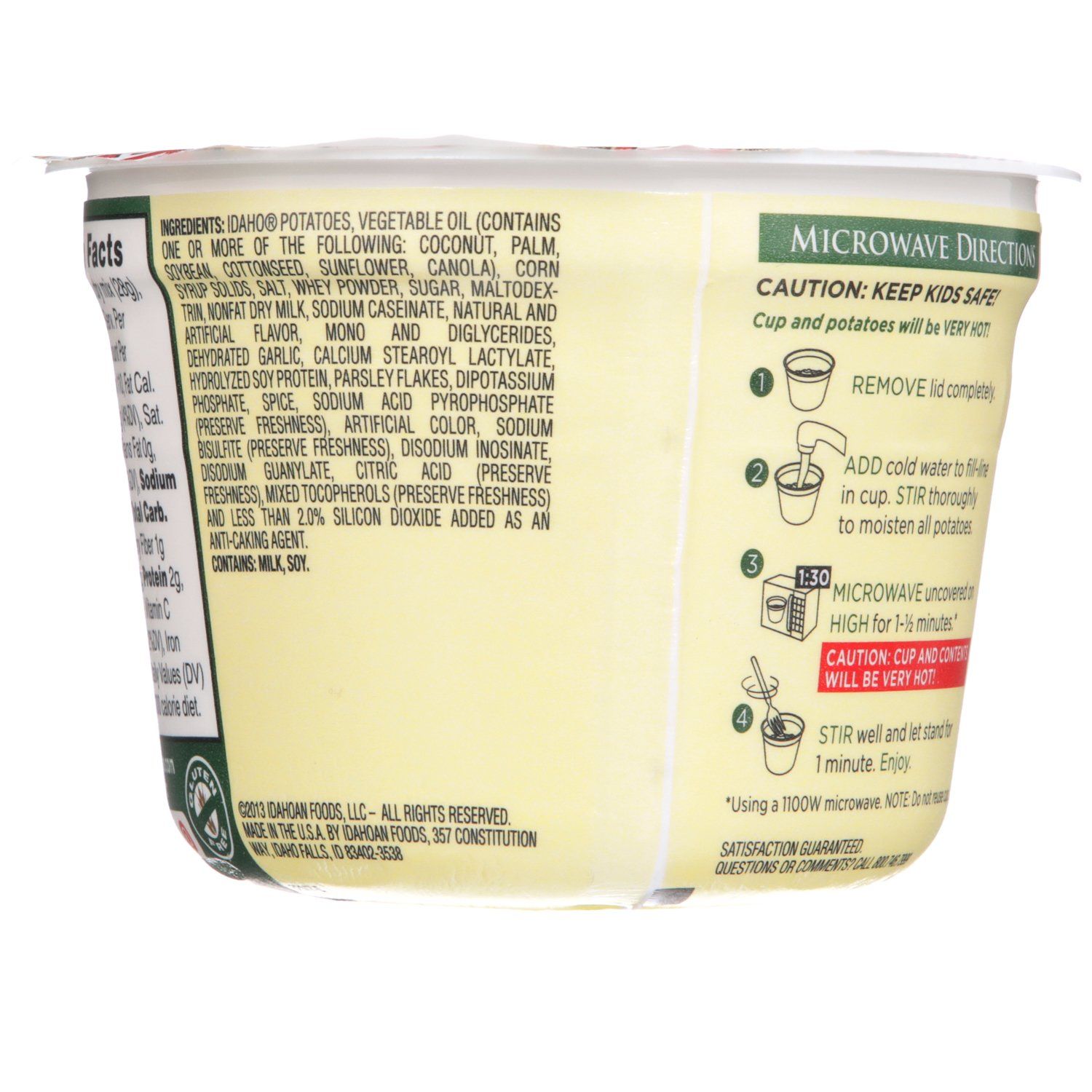 Idahoan Microwavable Mashed Potatos Idahoan 