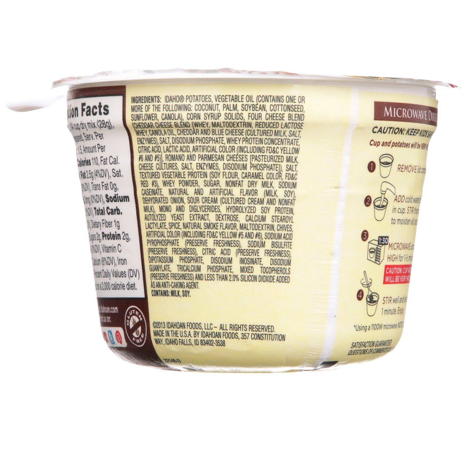 Idahoan Microwavable Mashed Potatos Idahoan 