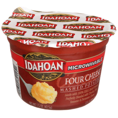 Idahoan Microwavable Mashed Potatos Idahoan Four Cheese 1.5 Ounce 