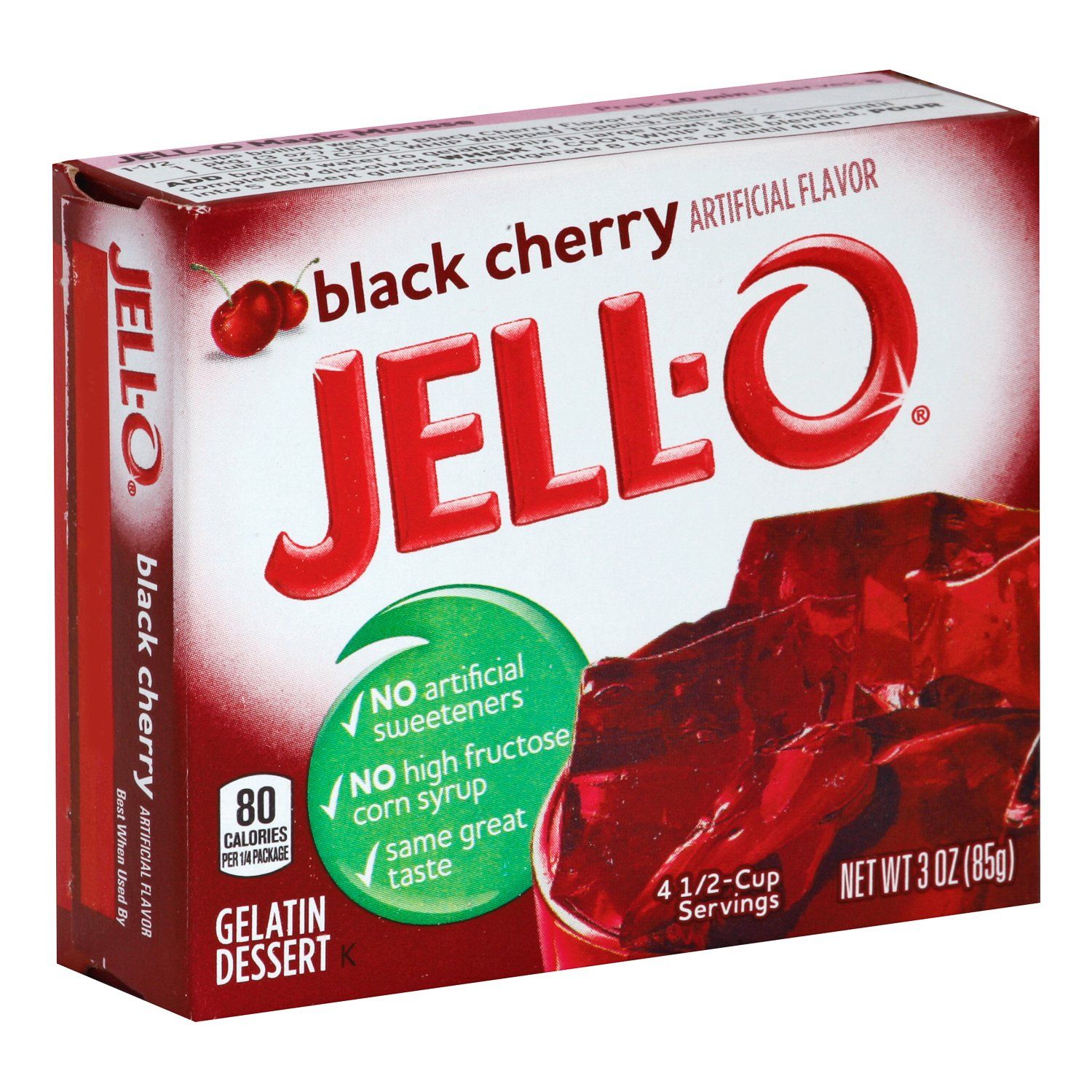 Jell-O Gelatin Mix Jell-O Black Cherry 3 Ounce 