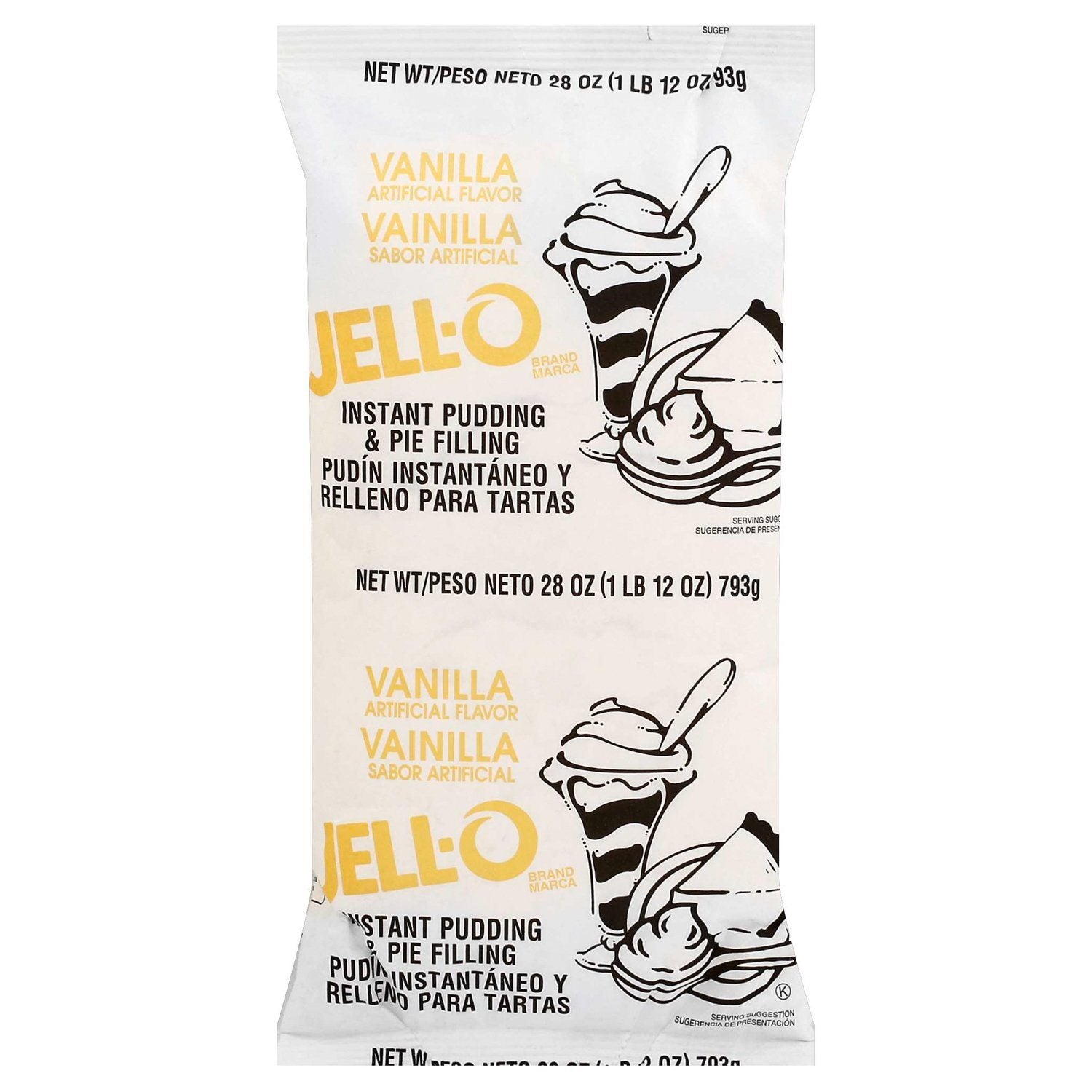 Jell-O Instant Pudding & Pie Filling Mixes Jell-O Vanilla 28 Ounce 