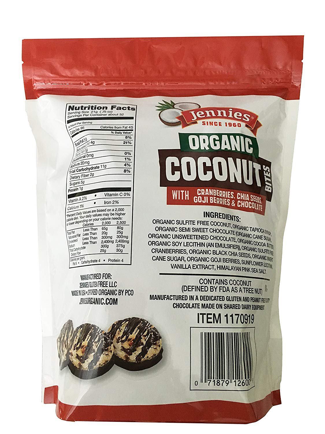 Jennies Organic Coconut Bites Jennies 