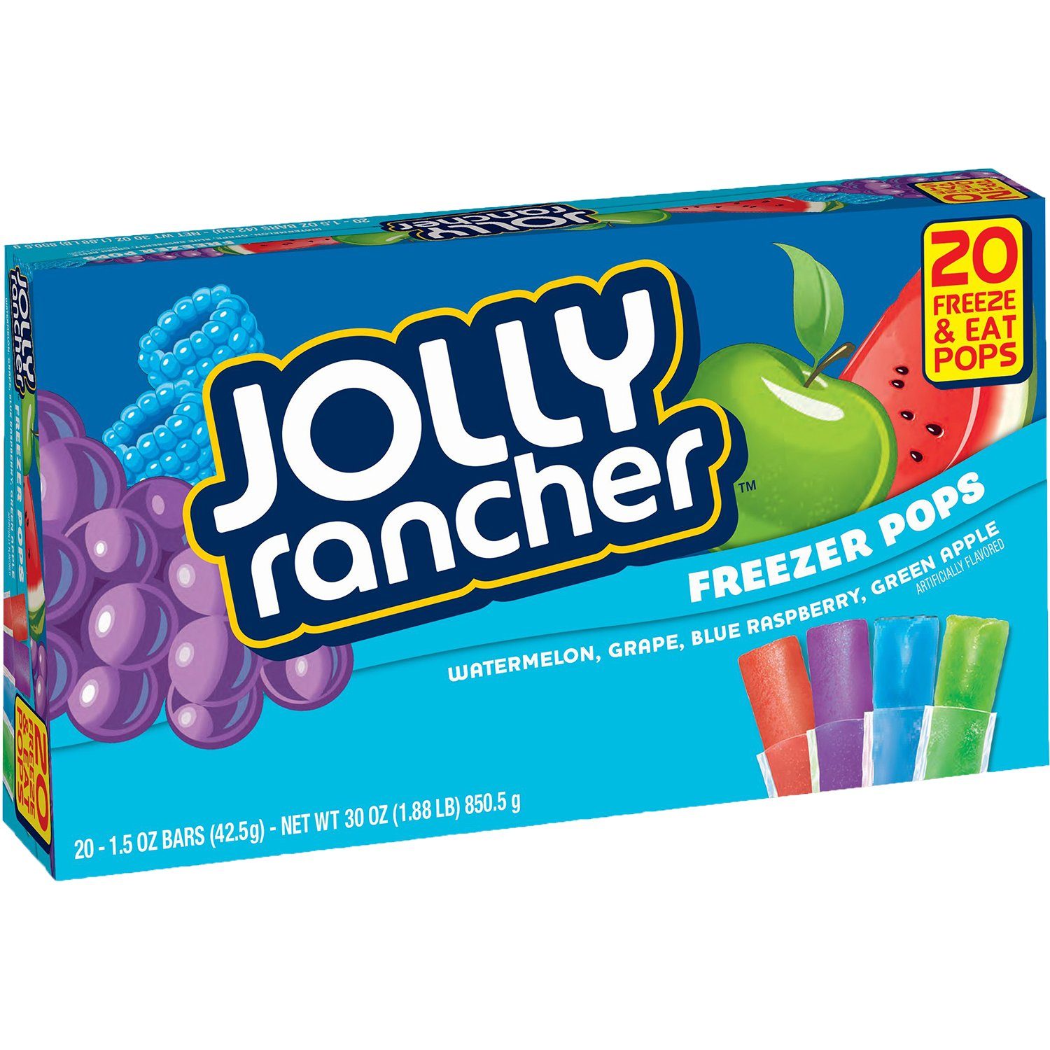 Jolly Rancher Freezer Pops Jolly Rancher Variety 1.5 Oz-20 Count 