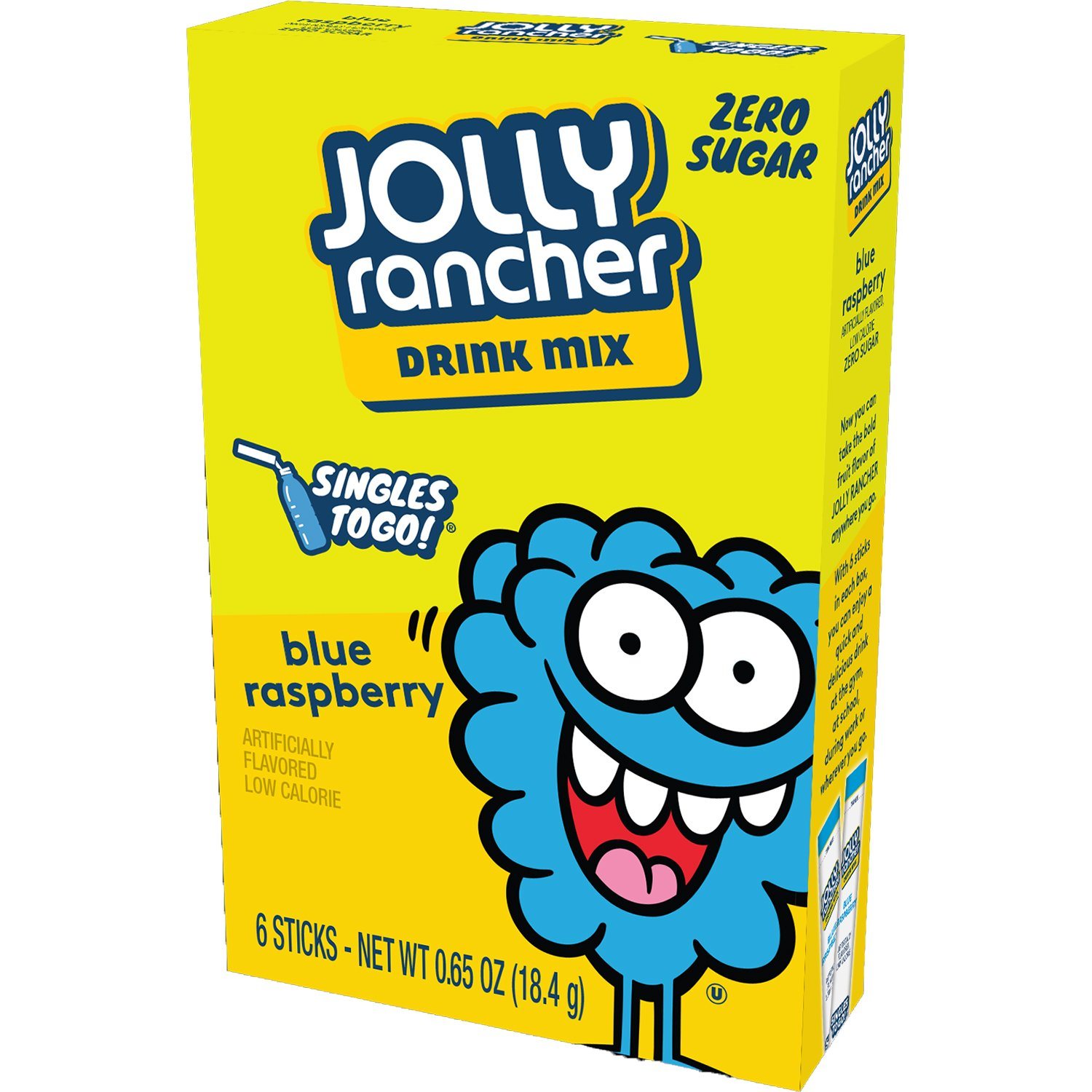 Jolly Rancher Singles to Go Drink Mix Jolly Rancher Blue Raspberry 6 Sticks 