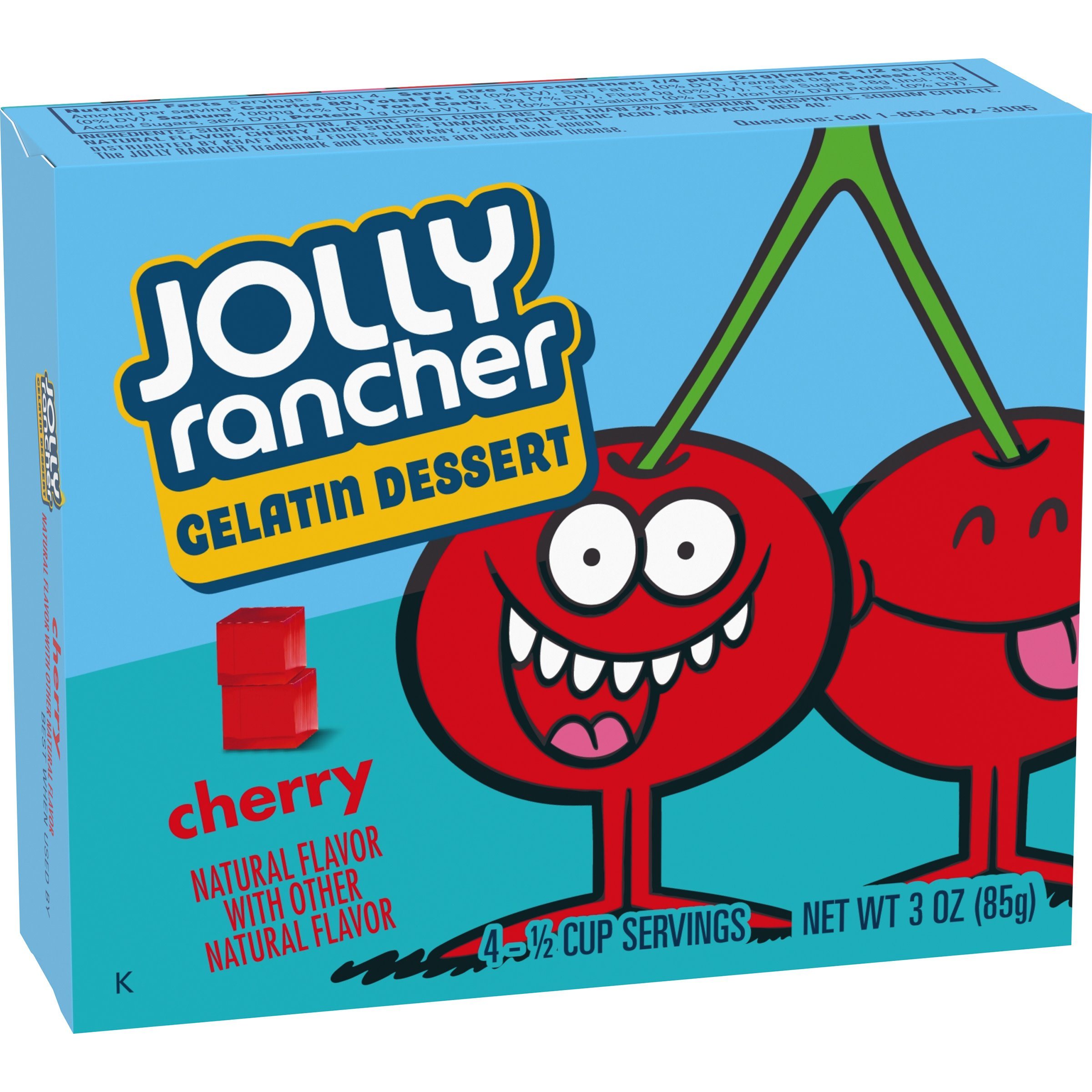 Jolly Ranger Gelatin Dessert Jolly Rancher Cherry 3 Ounce 