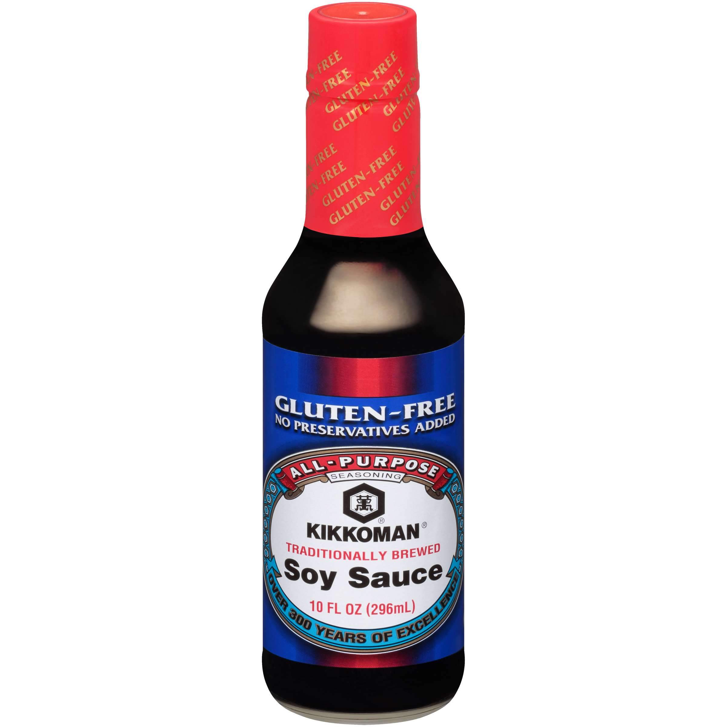 Kikkoman Naturally Brewed Soy Sauce Kikkoman Gluten Free 10 Fluid Ounce 