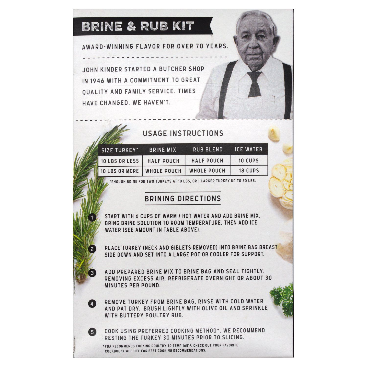 Kinder's Organic Turkey Brine Kit Kinder's 