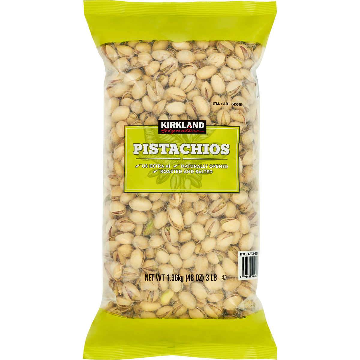 Kirkland Signature California In-Shell Pistachios, Roasted & Salted, 3 Pound Kirkland Signature 