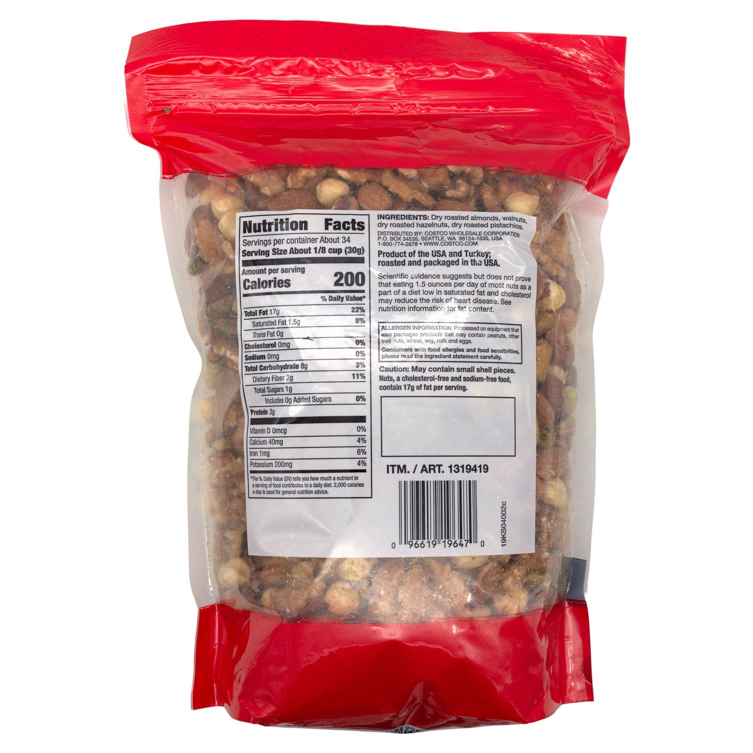 Kirkland Signature Heart Healthy Mixed Nuts Kirkland Signature 