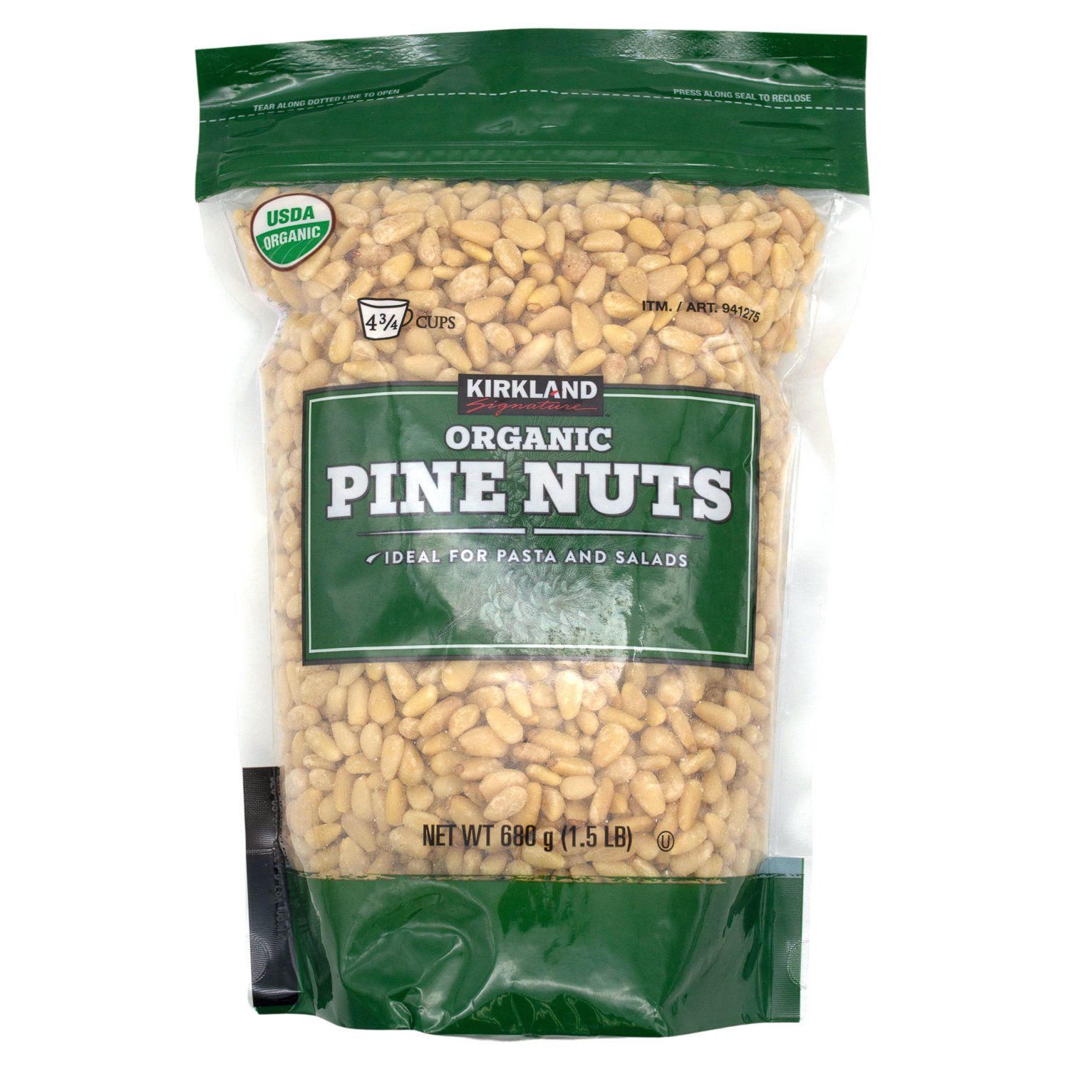 Kirkland Signature Organic Pine Nuts, 1.5 Pound Kirkland Signature 