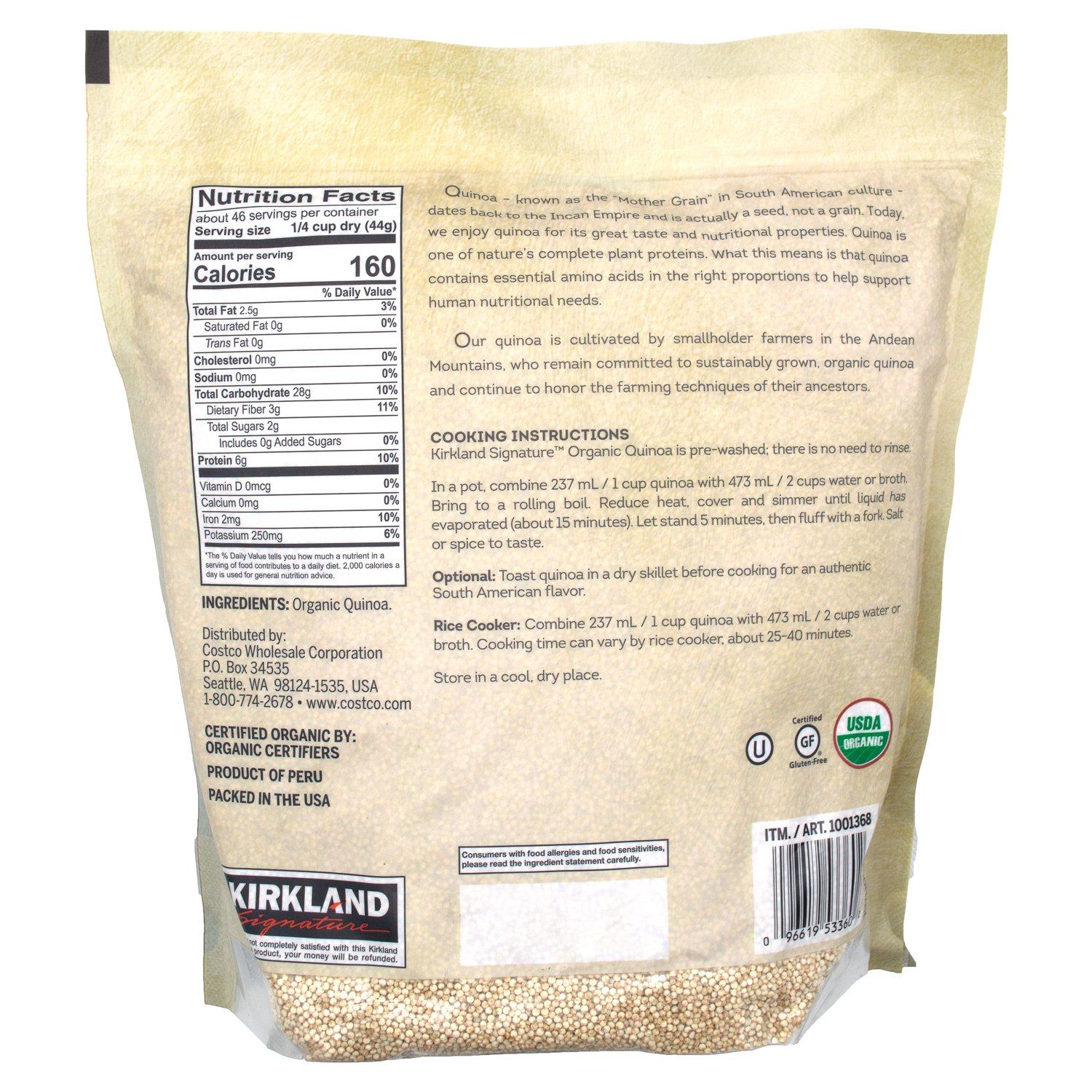 Kirkland Signature Organic Quinoa Kirkland Signature 