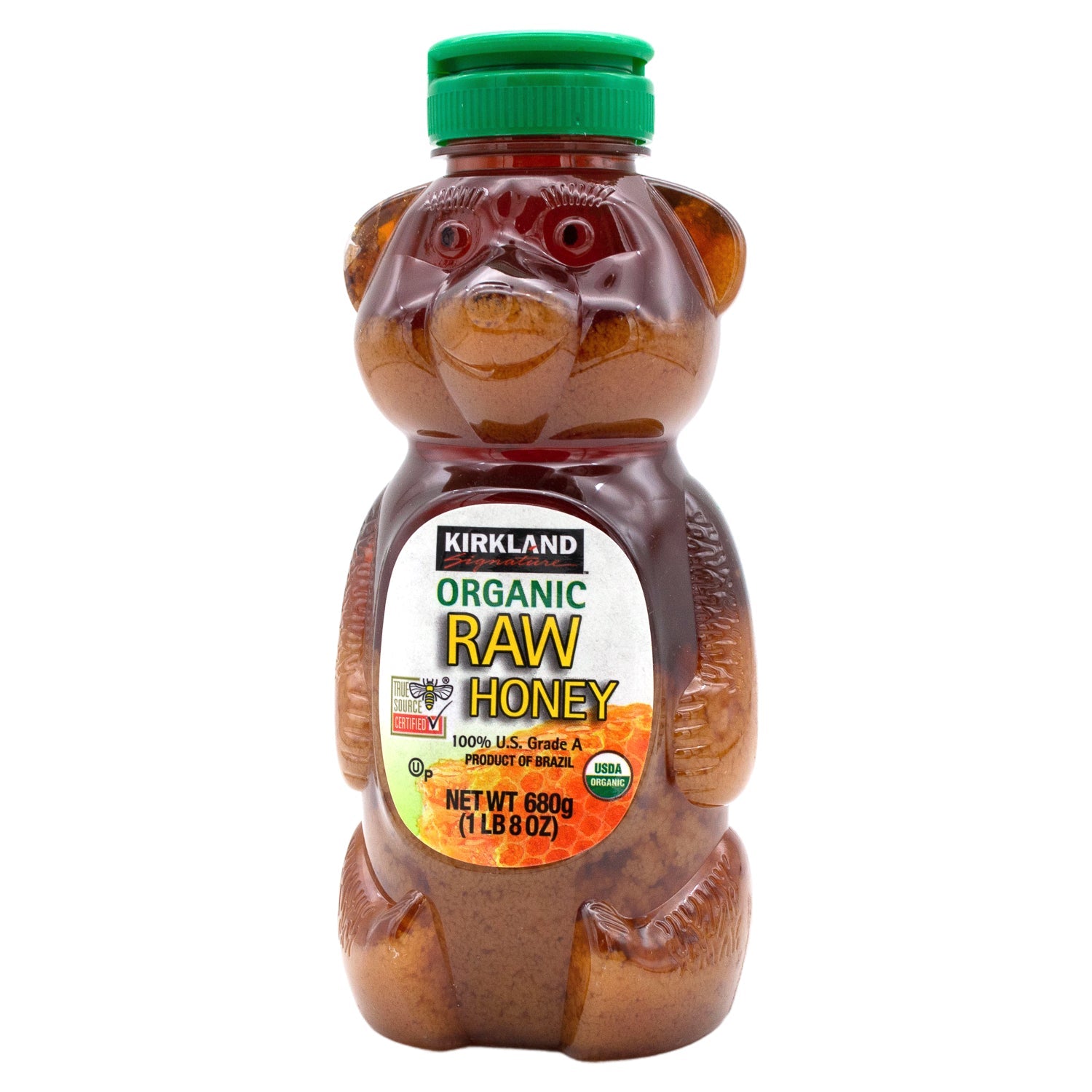 Kirkland Signature Organic Raw Honey Bear, 24 Ounce (Crystalized) Kirkland Signature 