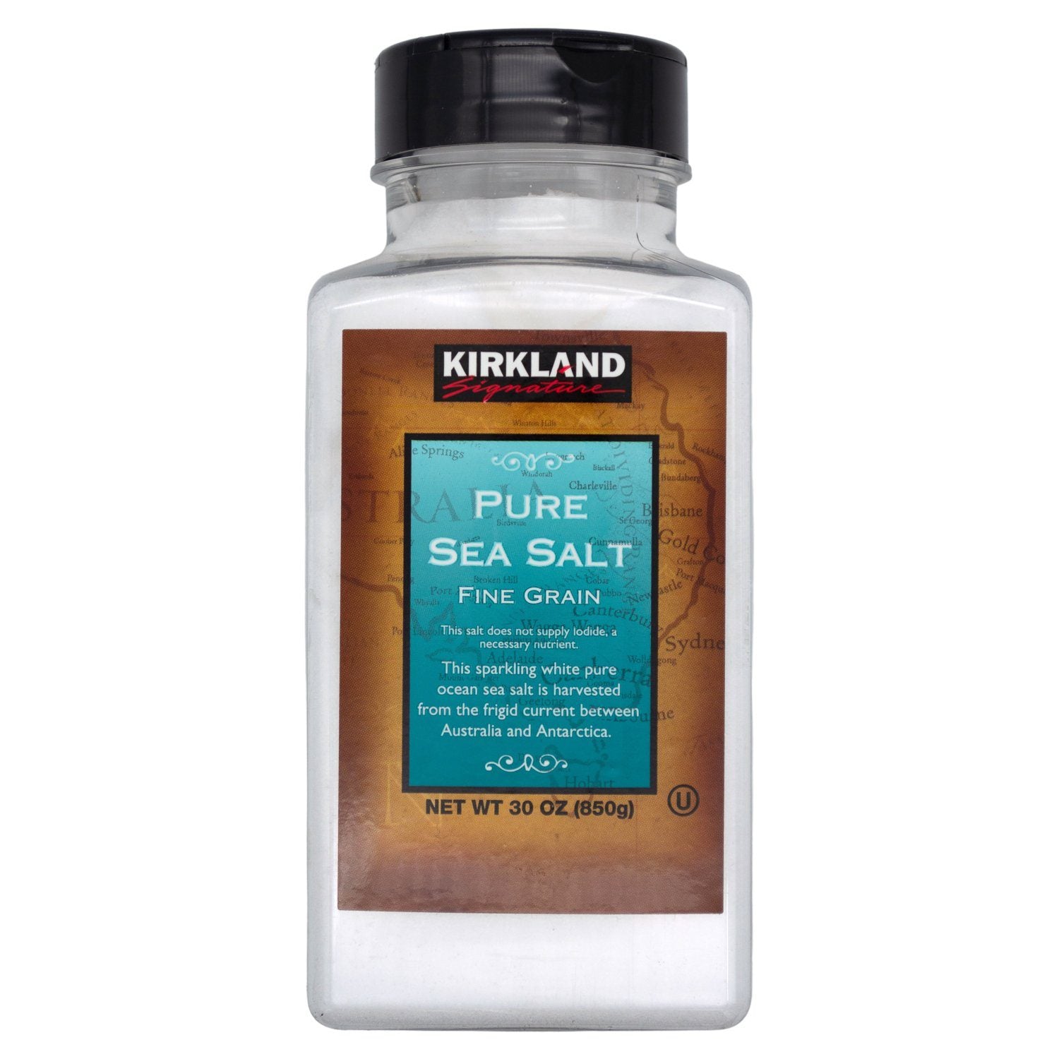 Kirkland Signature Pure Sea Salt Kirkland Signature Fine Grain 30 Ounce 