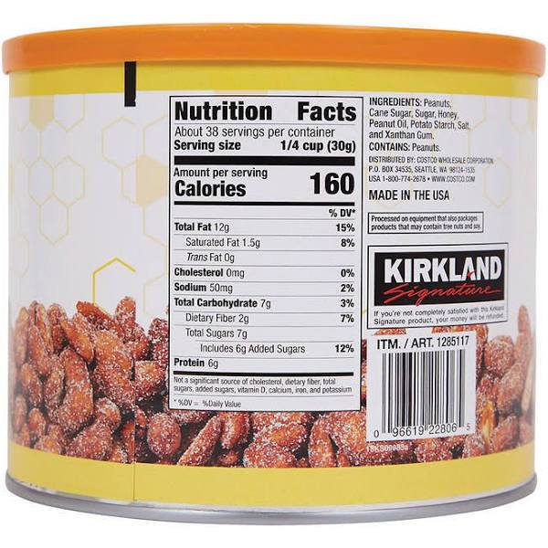 Kirkland Signature Roasted & Salted Extra Crunchy Peanuts Kirkland Signature 