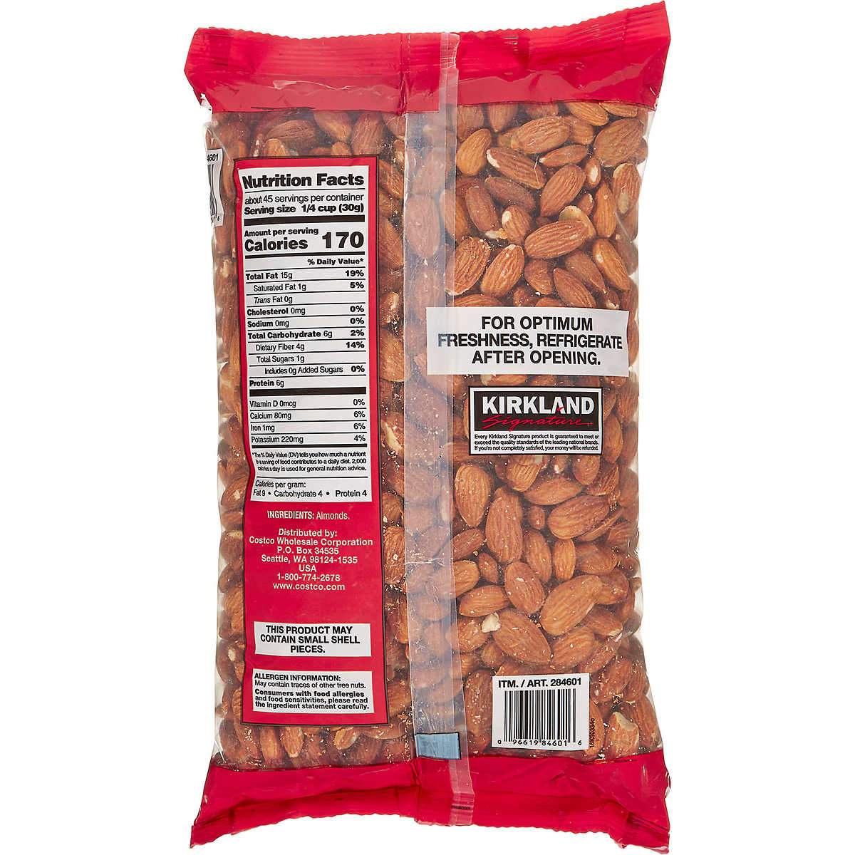 Kirkland Signature Supreme Whole Almonds, 3 lbs Kirkland Signature 